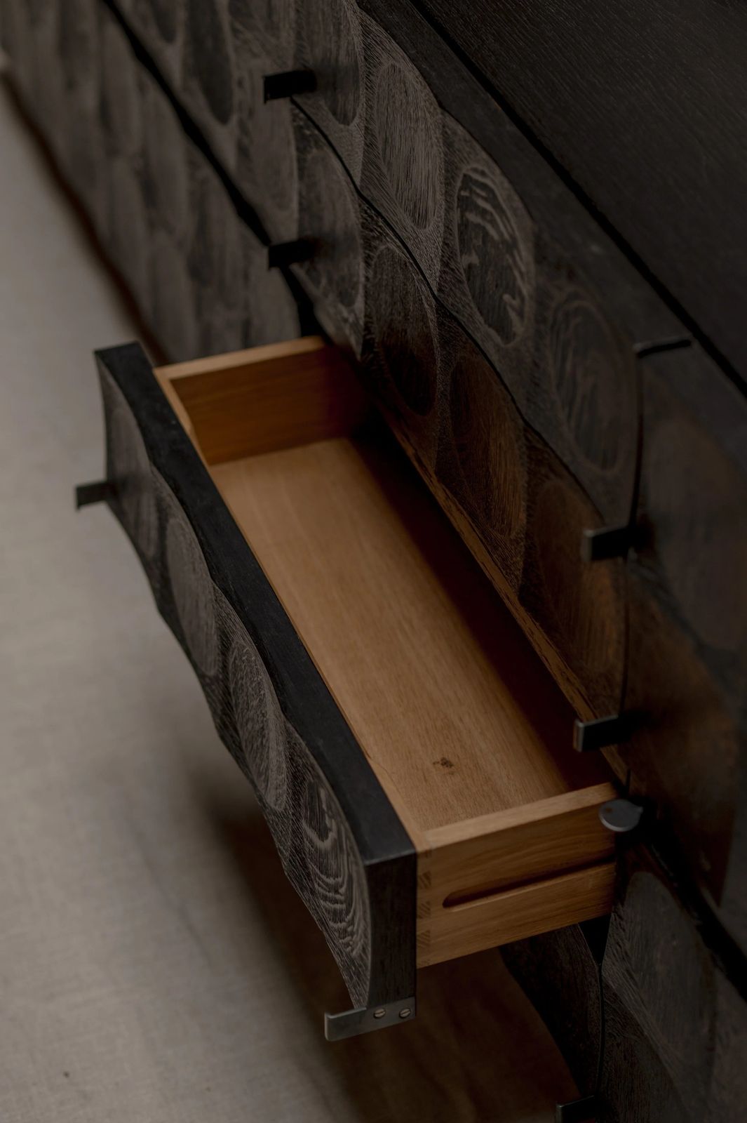 photo for sale Brutalist Sideboard By J. Batenburg For M.I., Belgium 1970s