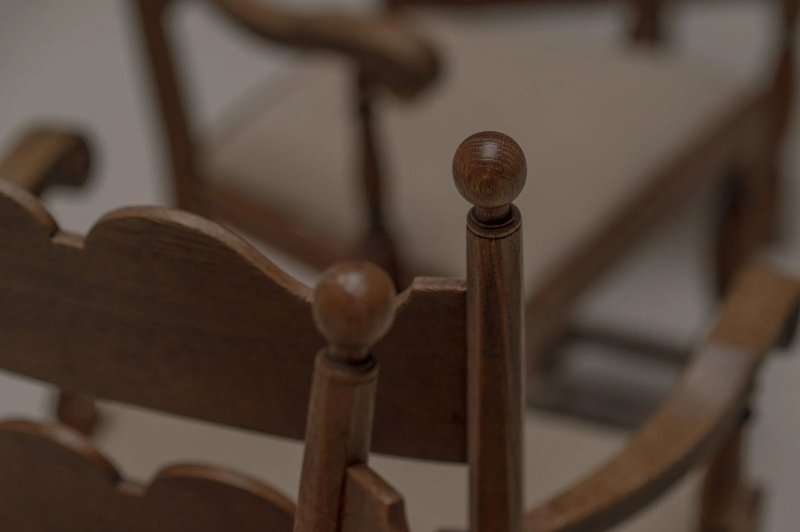 photo vinterior Set Of Four French Mid Century Dining Chairs After Charles Dudouyt, 1950s