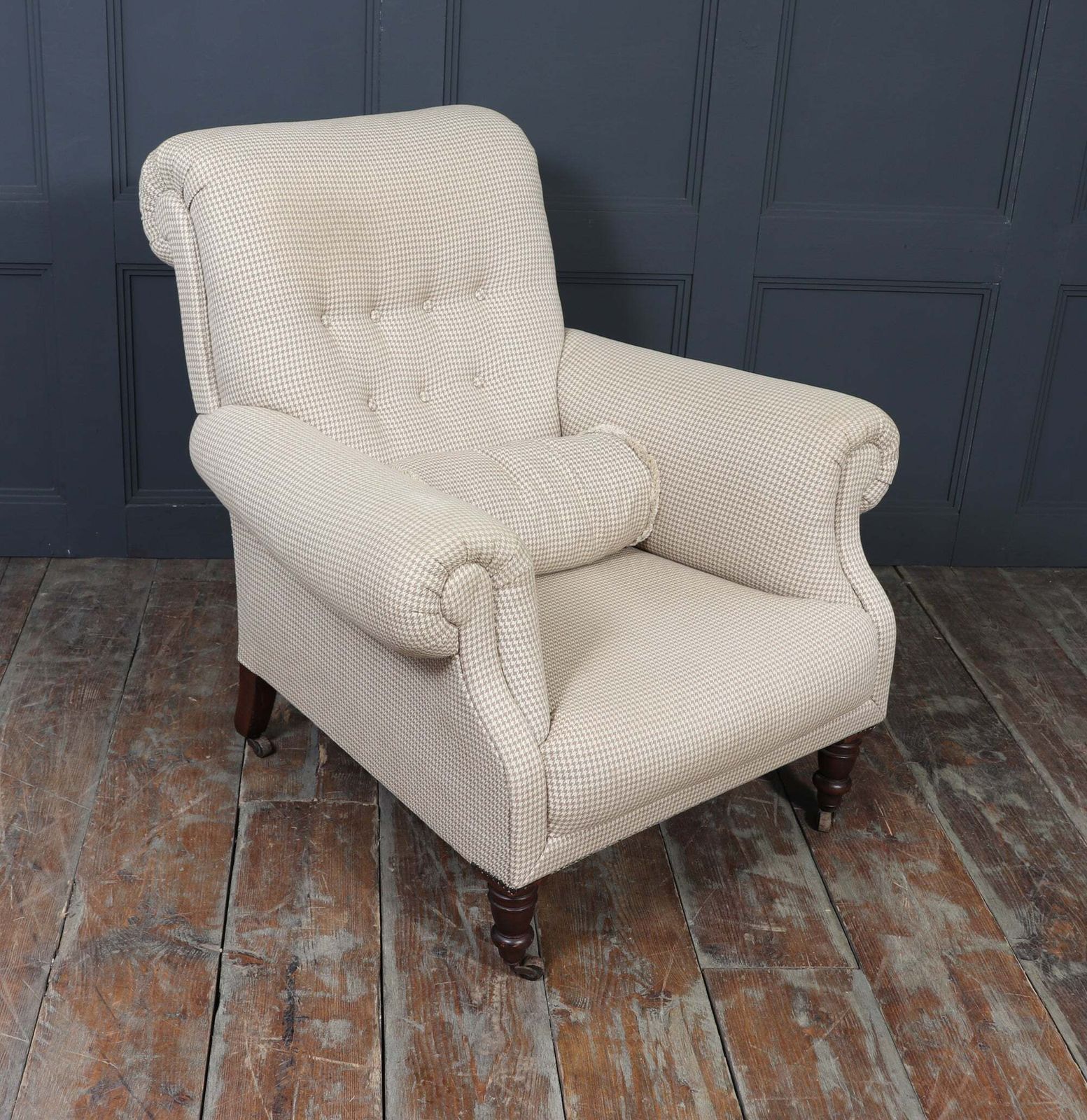 Late Victorian Button Back Armchair, English, Circa 1890–1900 photo vintage