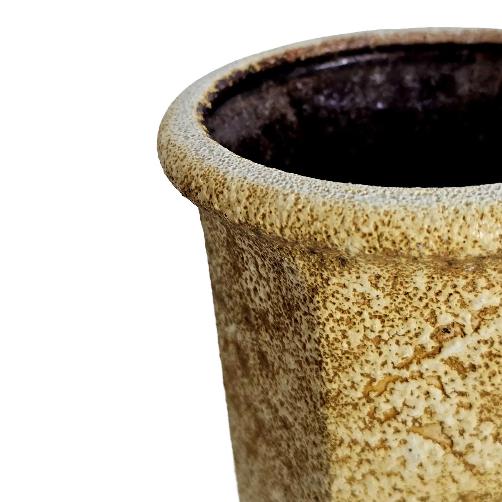 1970s West German Fat Lava Vase By Scheurich   Hexagonal "Honey" Coloured   Model 297 26 photo furniture