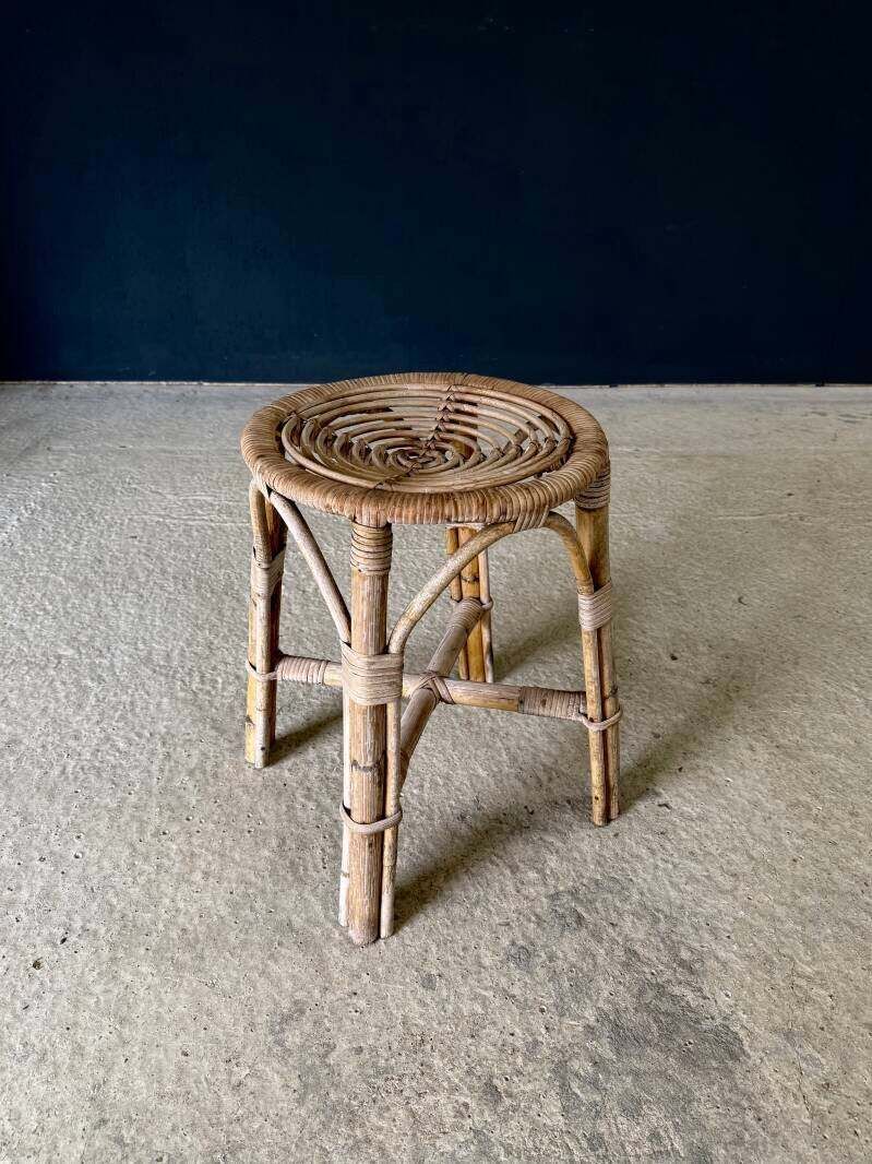Meubels Boho Design Bamboo Krukkenset, Italië, ca. jaren 1960 photo