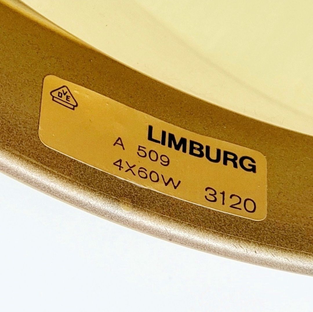 X.L. Mid Century Glass Ceiling Light From Limburg, Germany, 1960s/1970s photo vintage