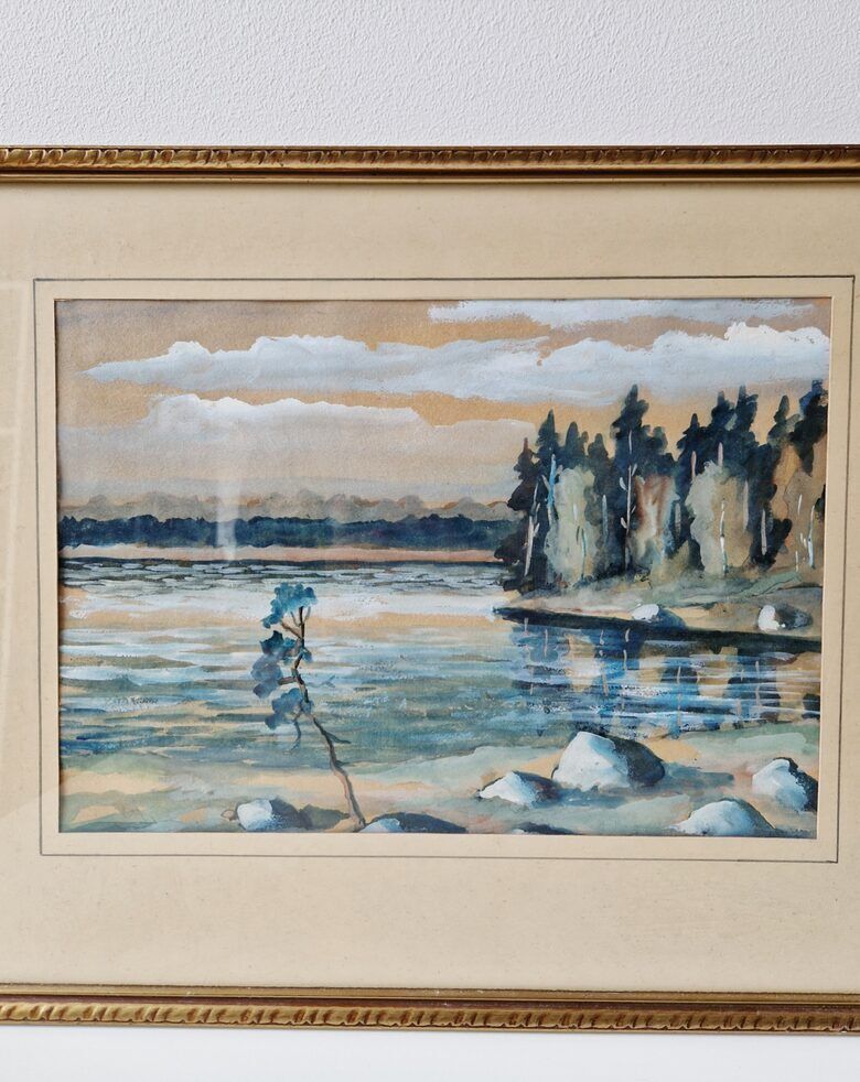 Painting Set "Winter Shores", Watercolor photo buy