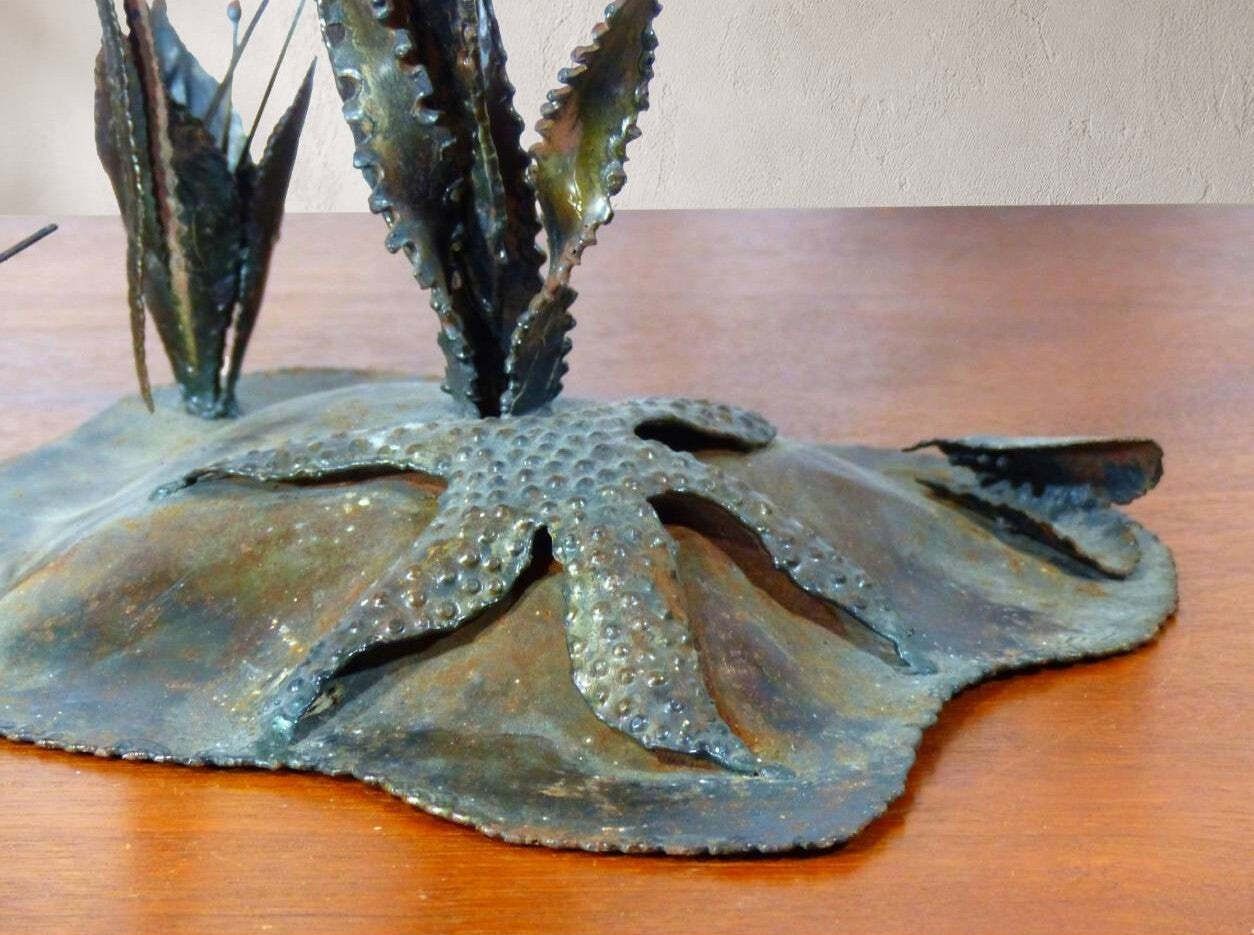Large Brutalist Sculpture Of An Angelfish Made Of Welded Metal, Circa 1970 photo buy