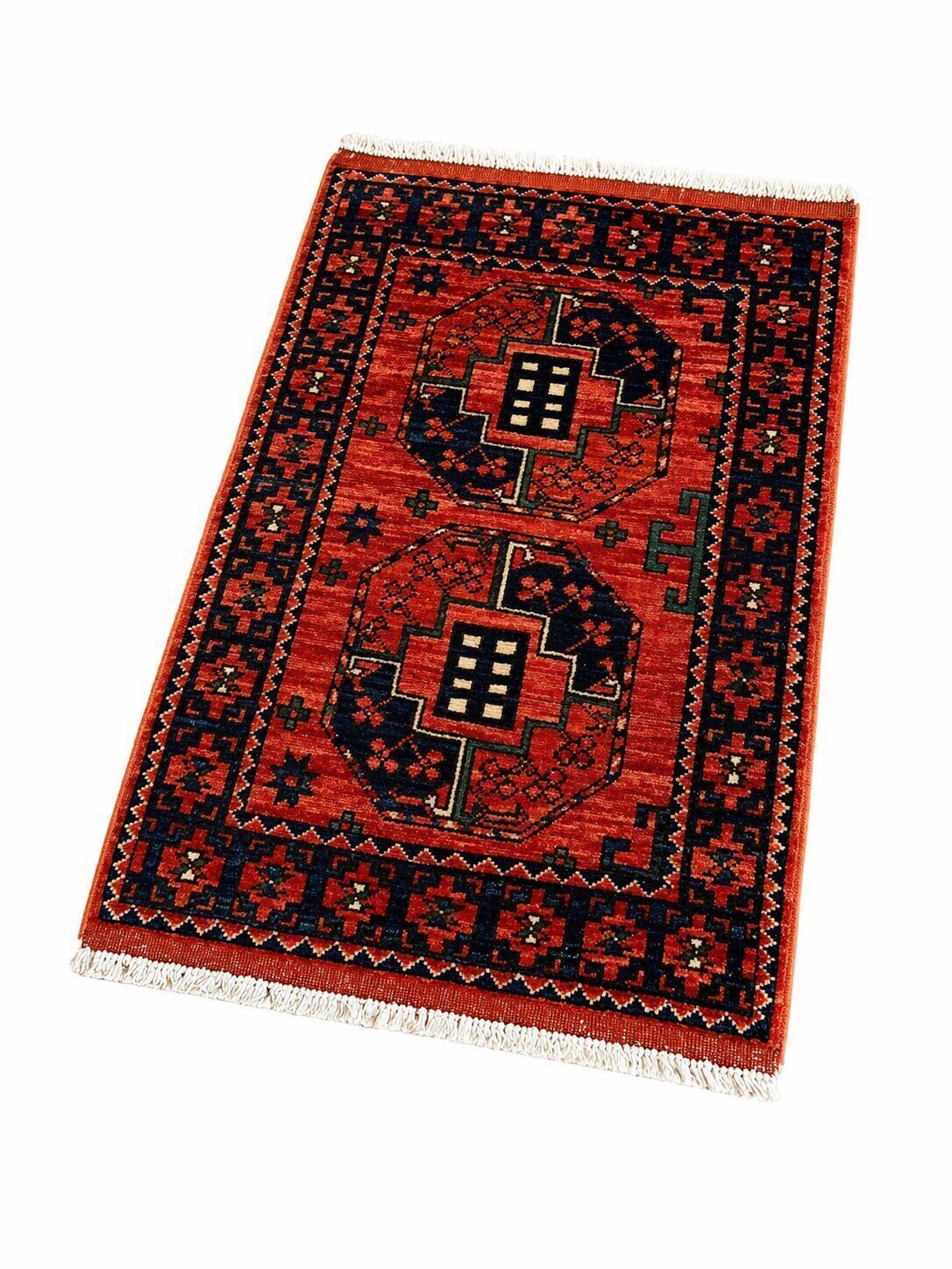 Roze Afghaans wollen vloerkleed / handgemaakt photo for sale