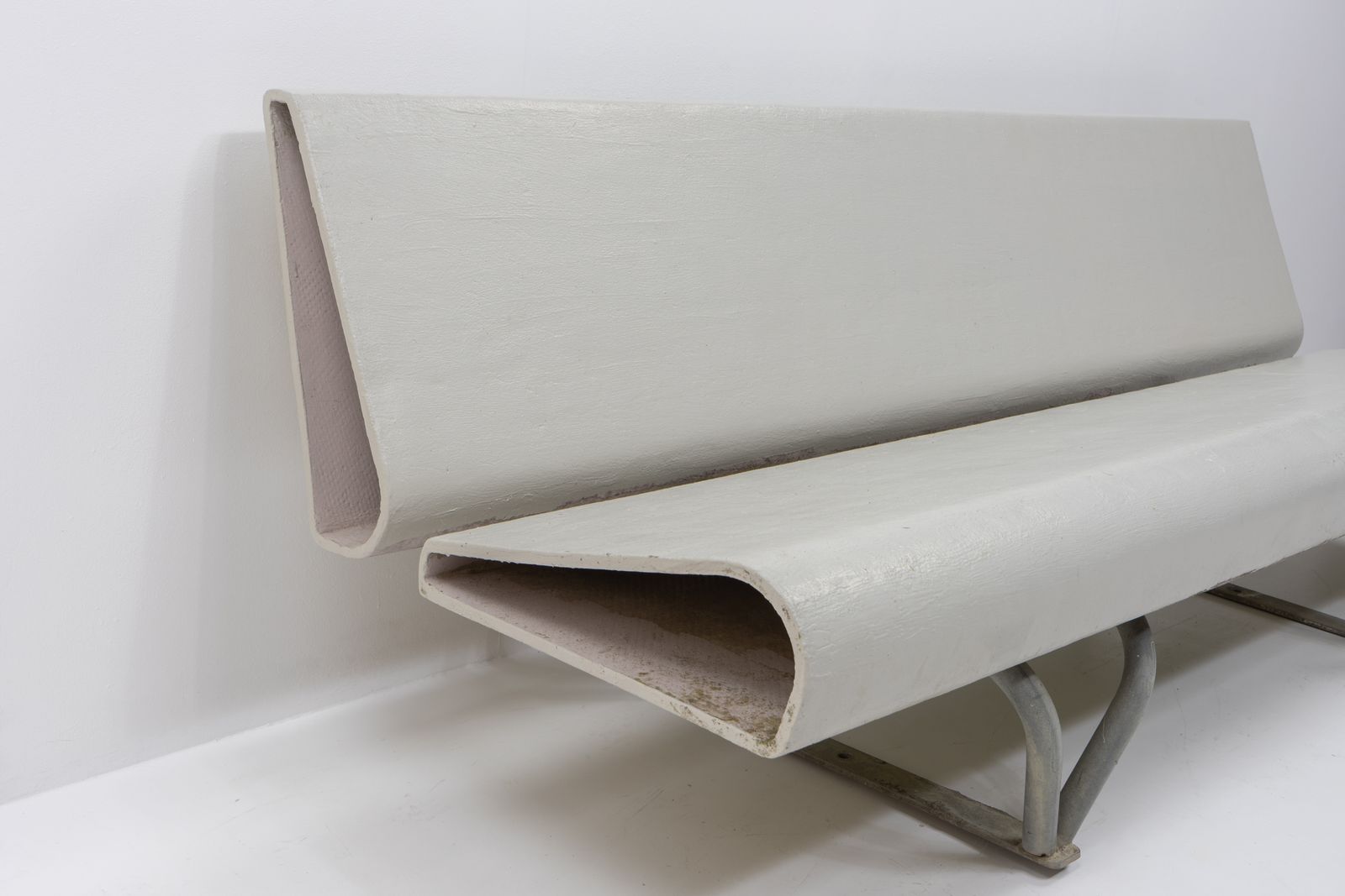 Eternit Bench By André Lasserre For Eternit Sa, Switzerland 1970s photo vintage