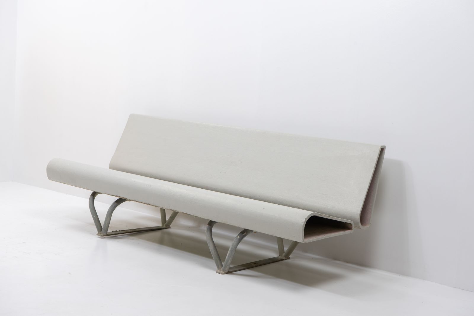7100.0 Eternit Bench By André Lasserre For Eternit Sa, Switzerland 1970s photo