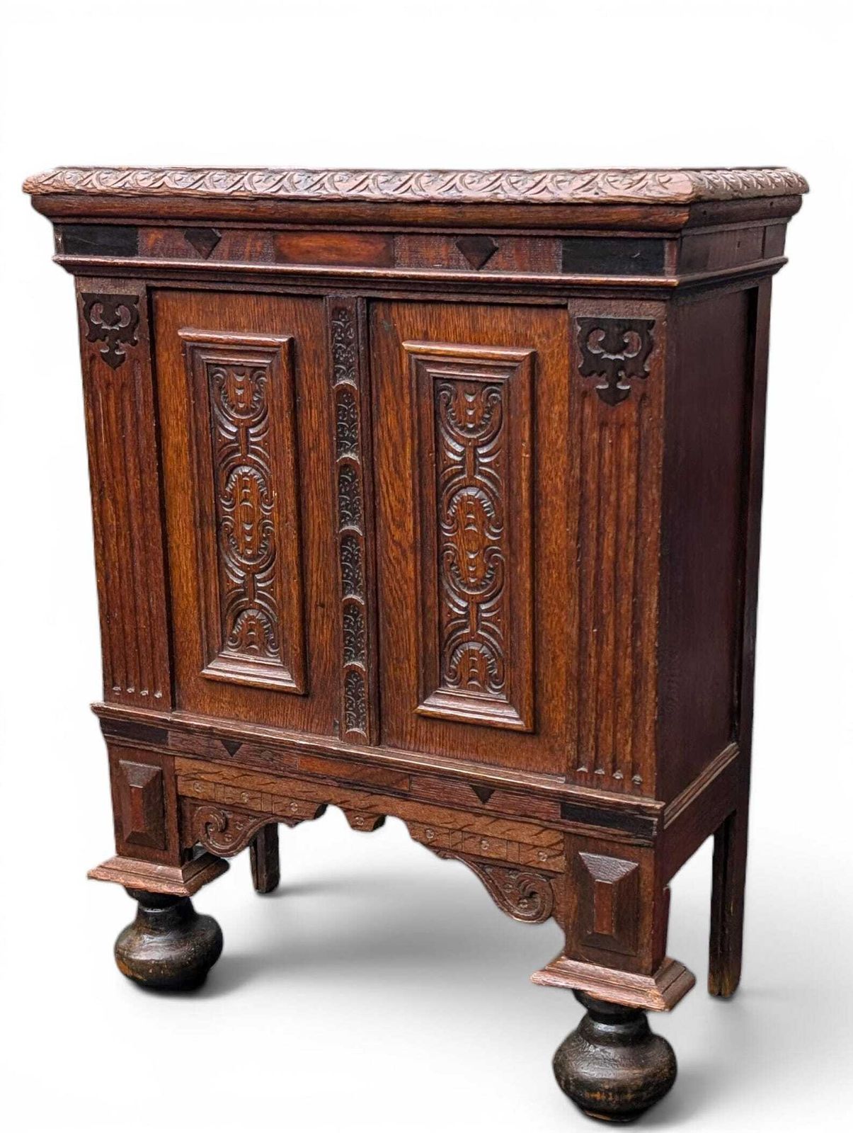 Antique Oak Umbrella Stand With Zinc Liner, Netherlands Circa 1900 photo furniture