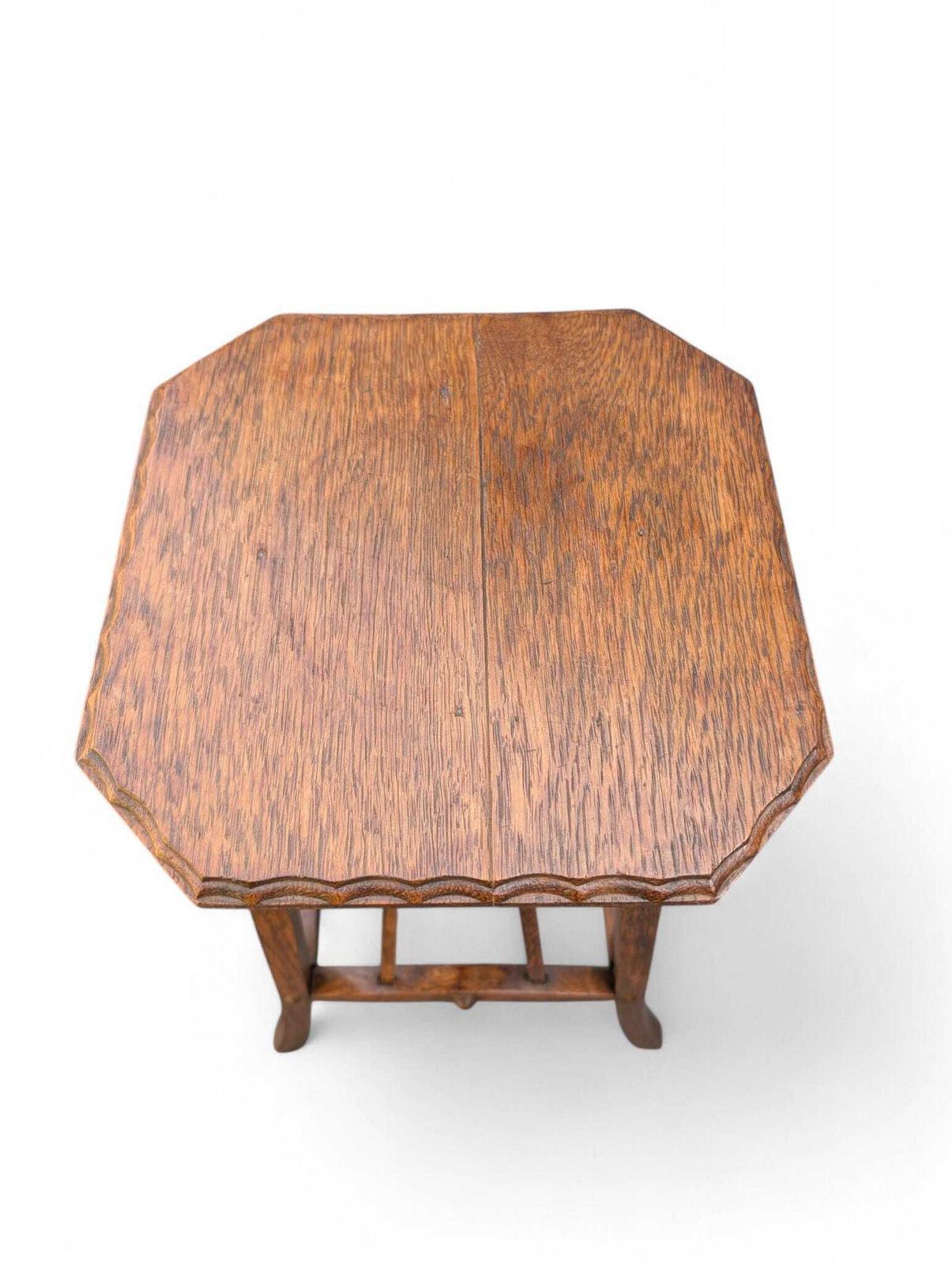 photo for sale Small Arts And Crafts Oak Plant Stand Side Table Antique