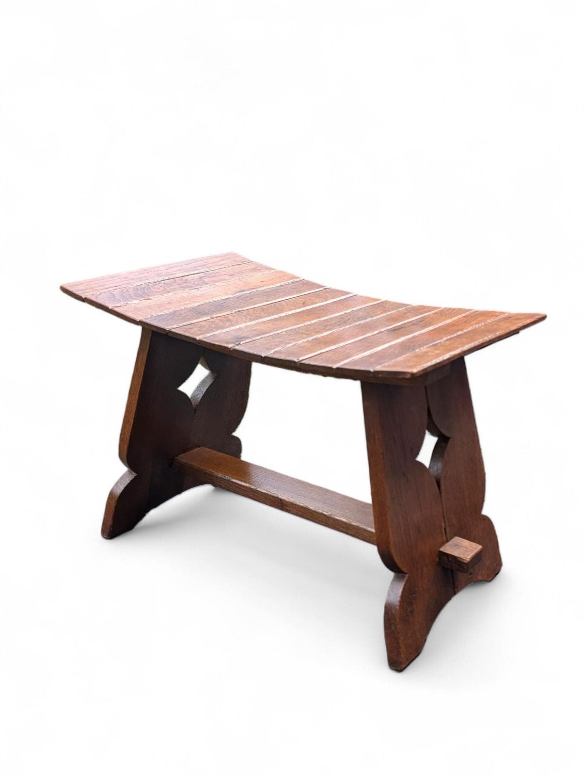 Arts And Crafts Oak Bench Small Rustic Farmhouse Hall Seat photo Furniture