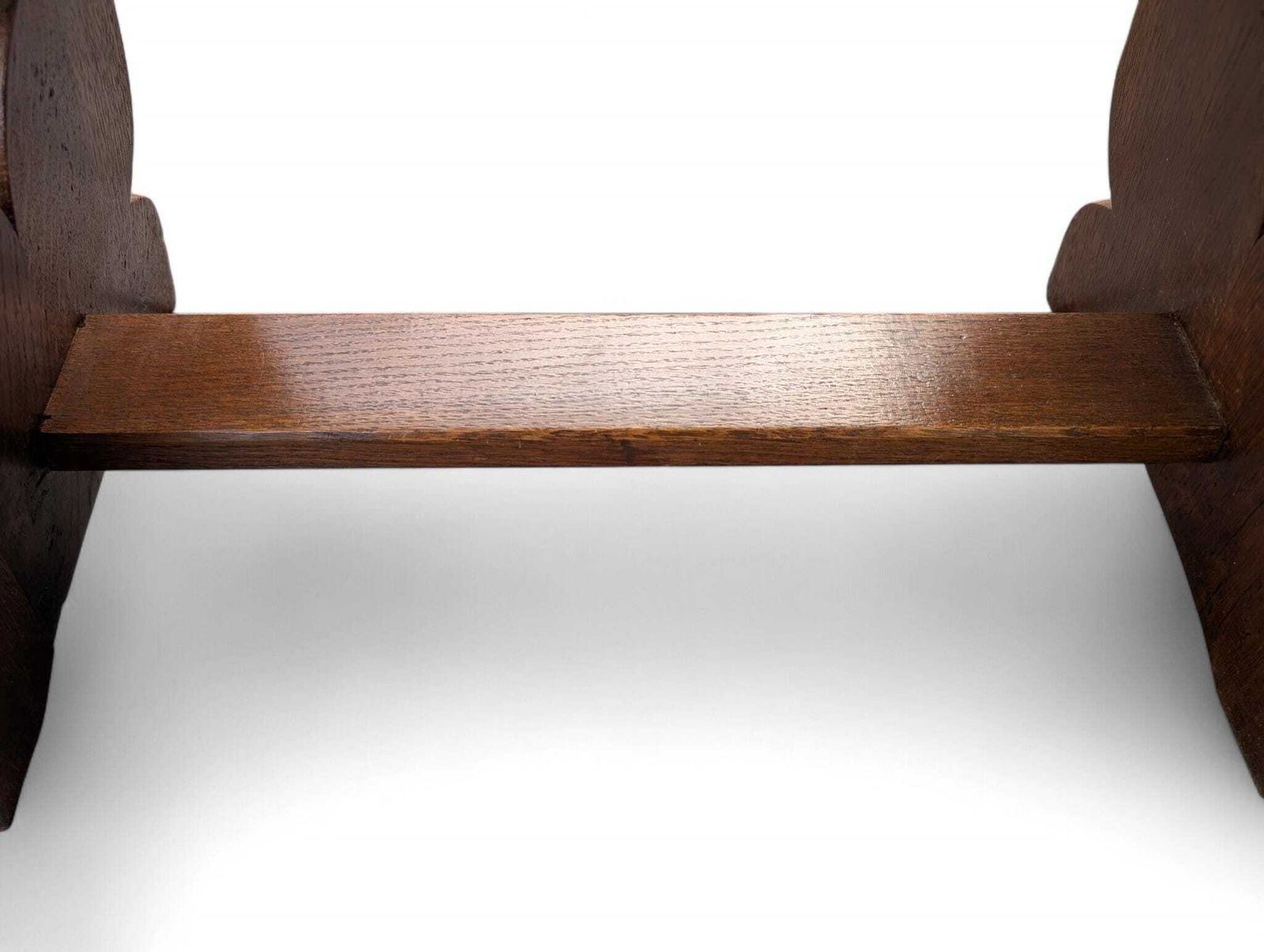 Arts And Crafts Oak Bench Small Rustic Farmhouse Hall Seat photo vintage