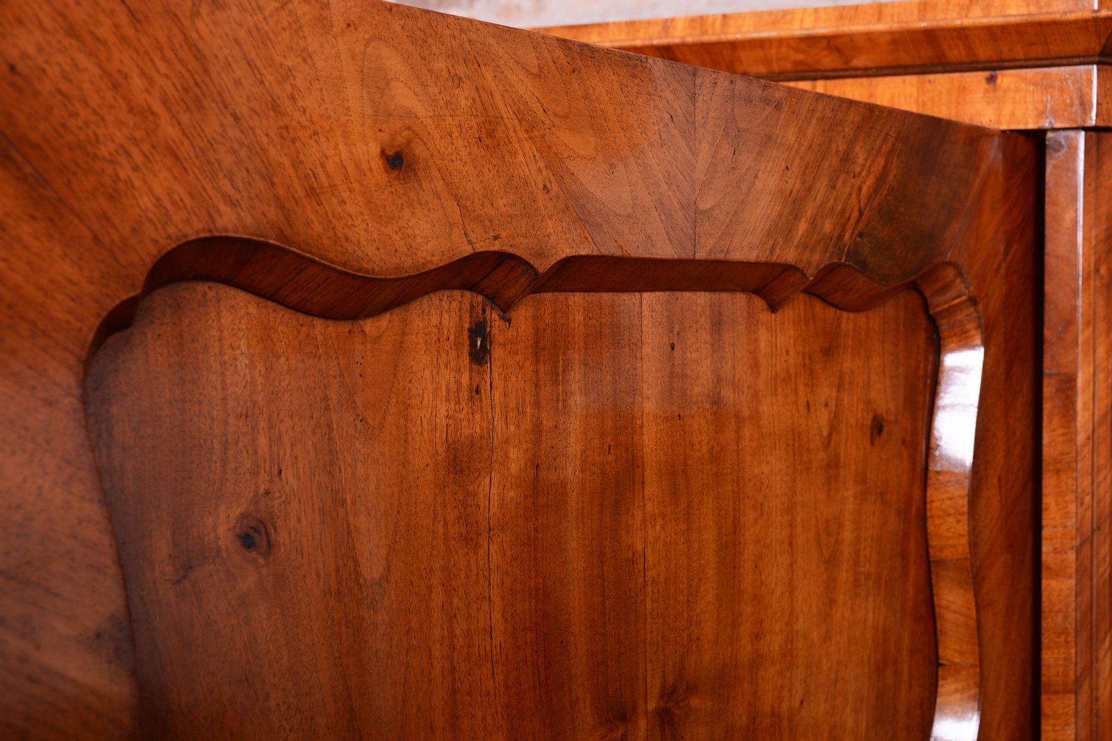 Furniture Restored Biedermeier Cabinet, Walnut, Revived Polish, Austria, 1830s photo