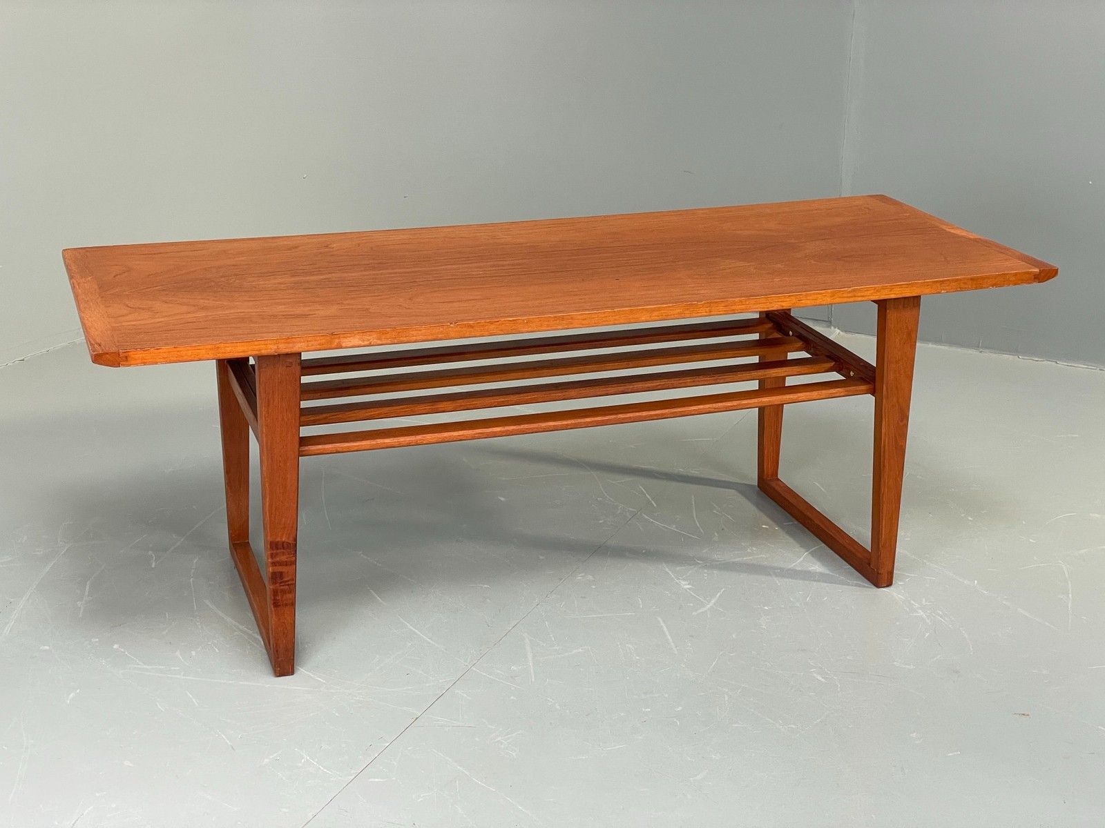 Vintage Teak Coffee Table By Pye Franklin Retro 1960s Magazine Rack Eb12071 photo 250.0