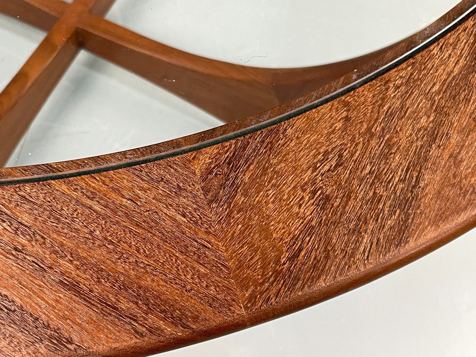 G Plan Astro Coffee Table Round Teak 1960s Mid Century Vintage Glass Top Eb12072 photo vintage