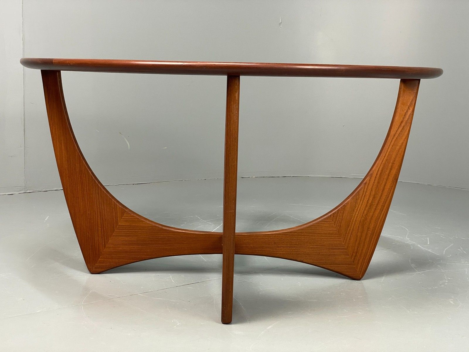 photo buy G Plan Astro Coffee Table Round Teak 1960s Mid Century Vintage Glass Top Eb12072