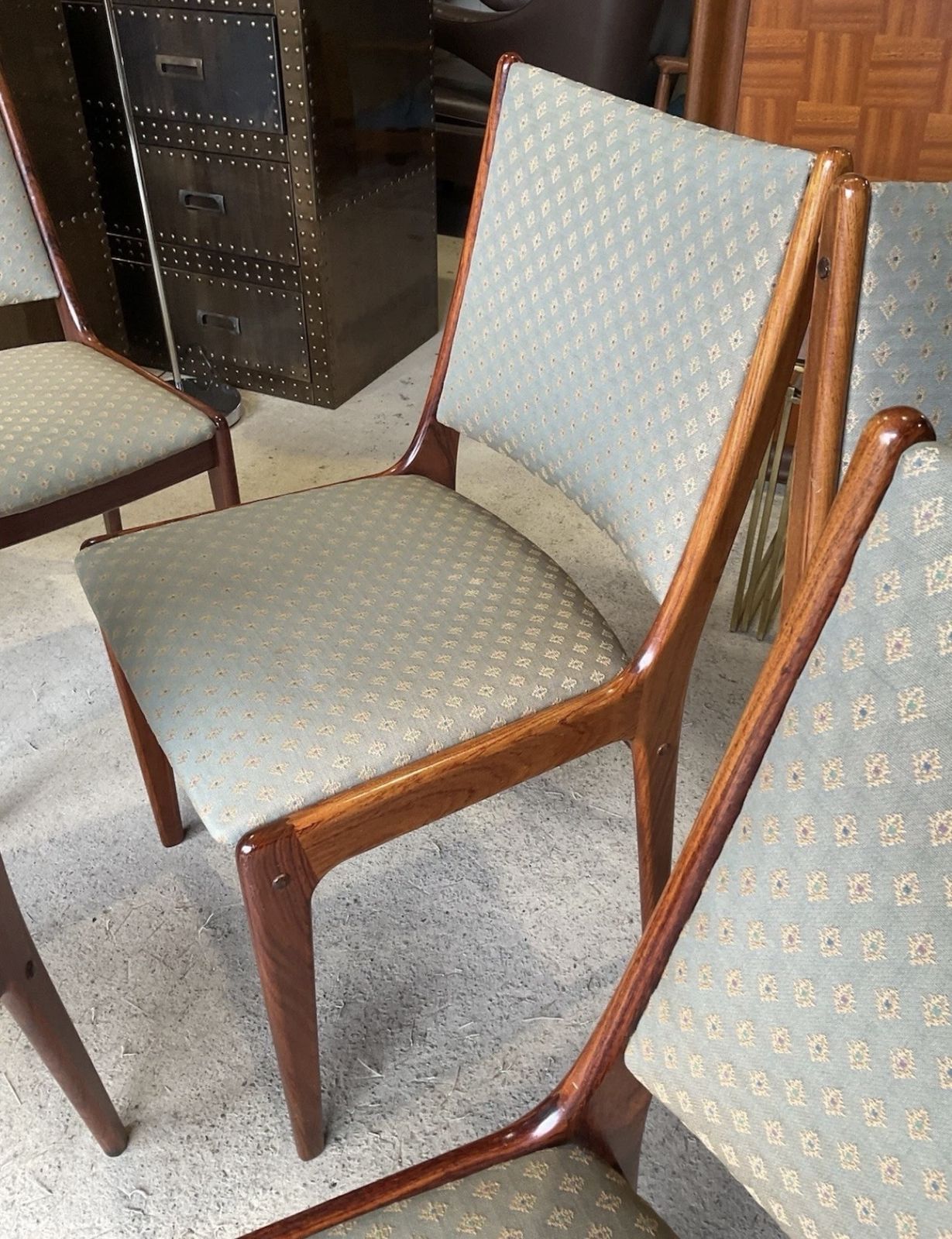 photo vinterior Set Of 8 Danish Dining Chairs By Johannes Andersen For Uldum Møbler