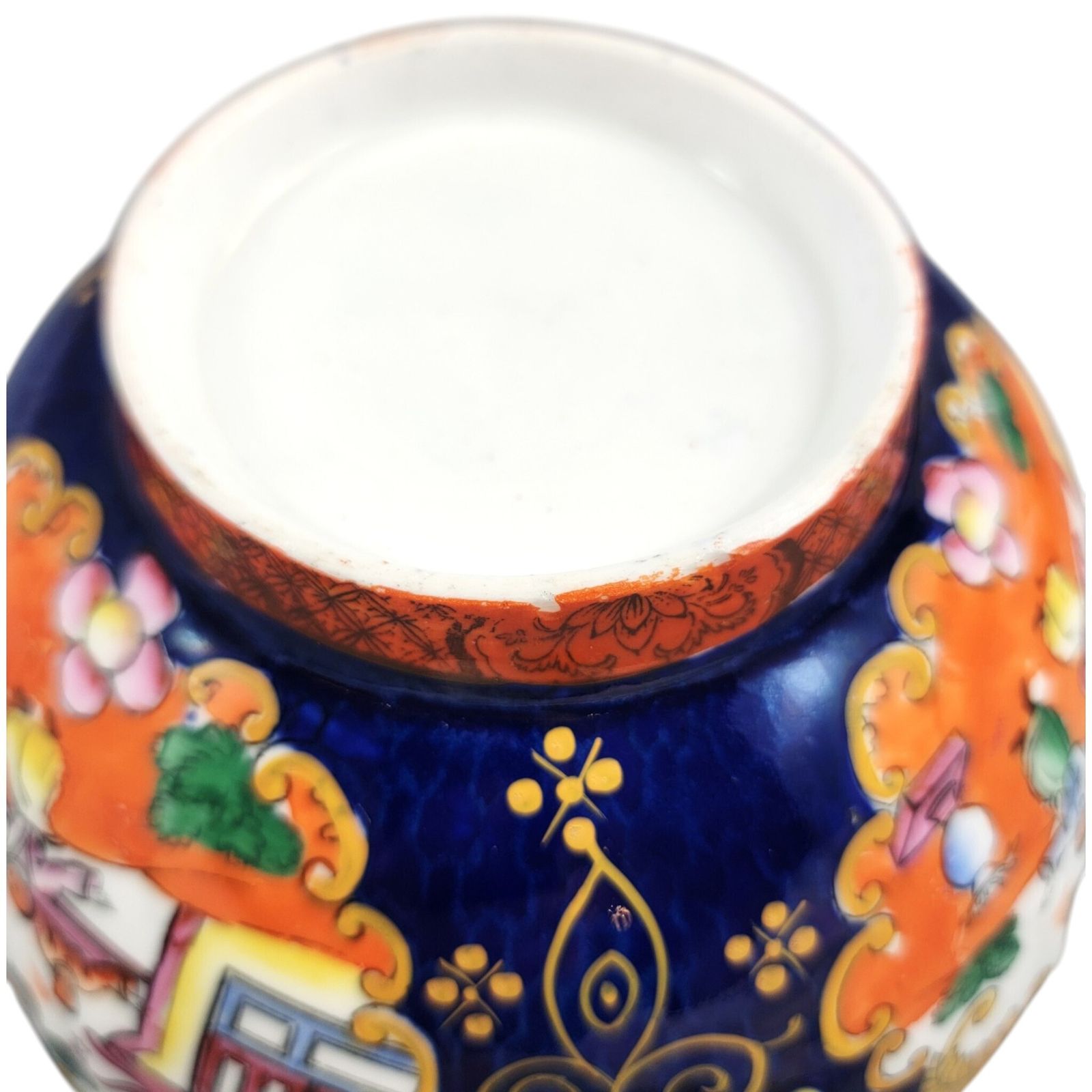400.0 Mason's Patent Ironstone grote gedekte schaal, Chinoiserie-patroon, ca. 1820 photo