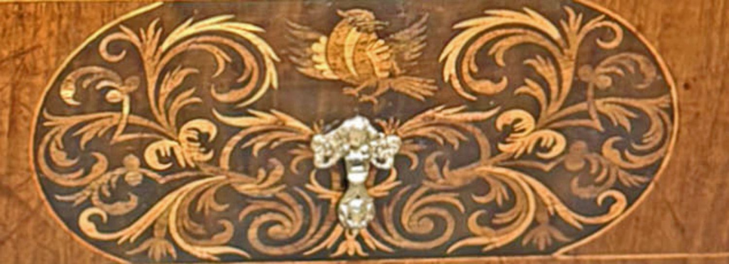 William And Mary Period Marquetry Inlaid Walnut Chest Of Drawers photo Furniture