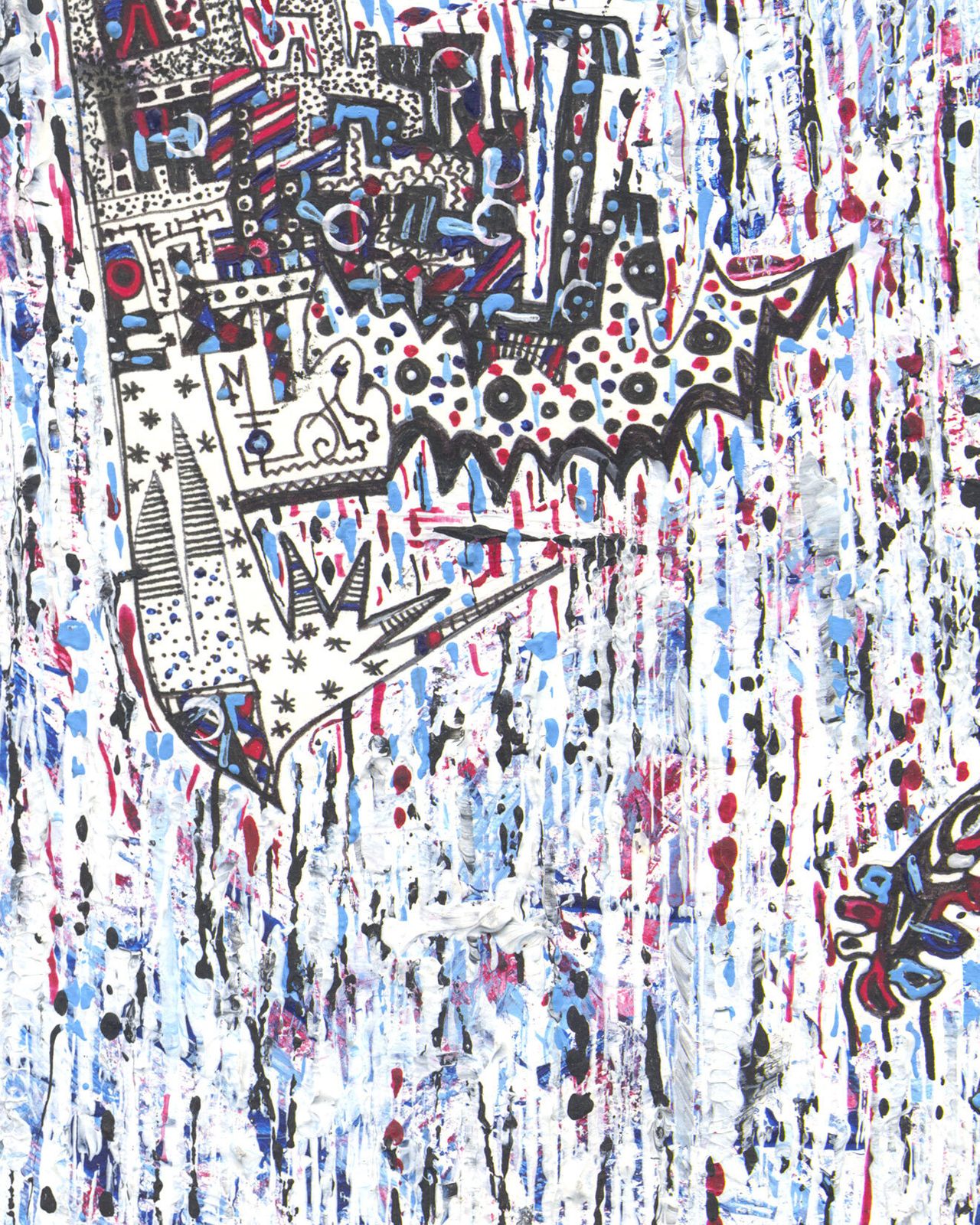 Intricate Outsider Artist Painting photo Art
