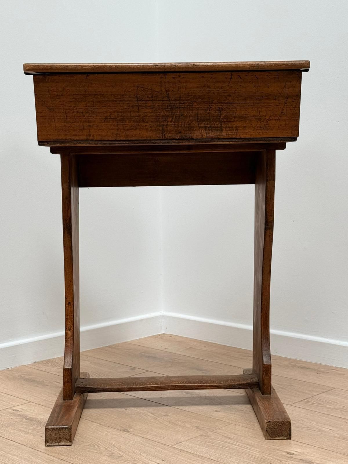 Superb Vintage Mid Century Beech Child's School Desk  Delivery Available 0116. photo buy