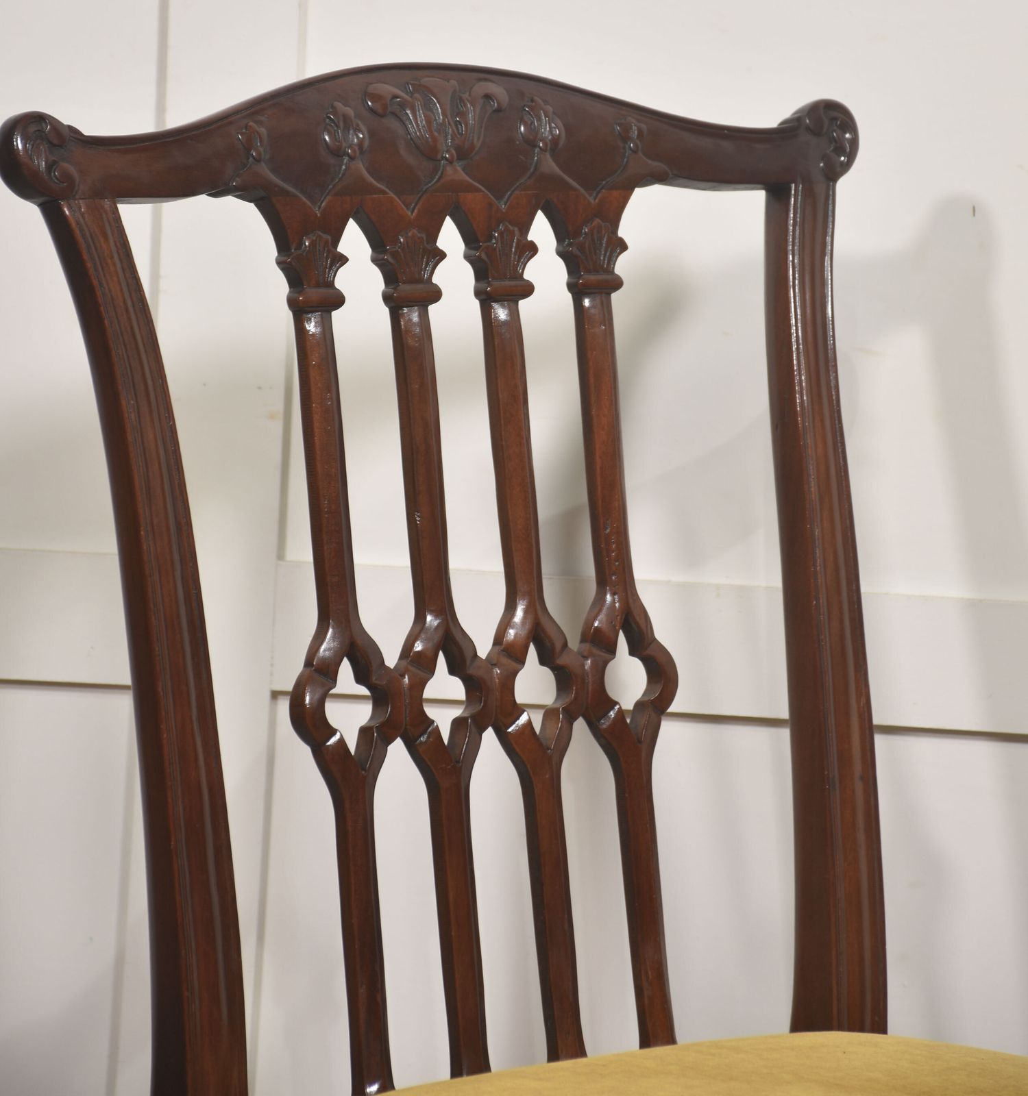 Set Of Four George II Style Mahogany Dining Chairs photo Furniture