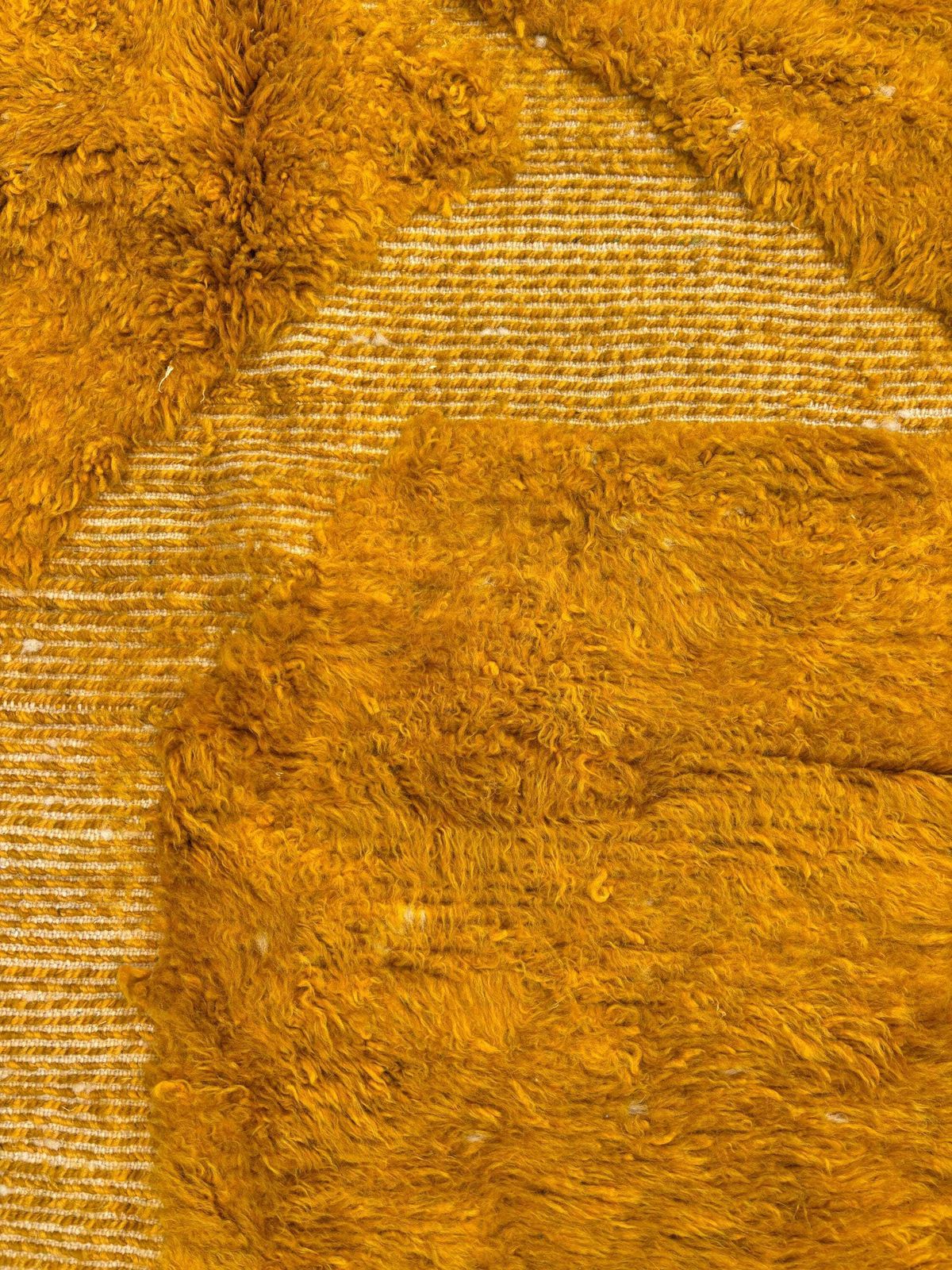 photo vinterior Yellow Mrirt Moroccan Wool Rug 200x300 Cm– Handmade Thick Wool Berber Rug Woven By Women Cooperative
