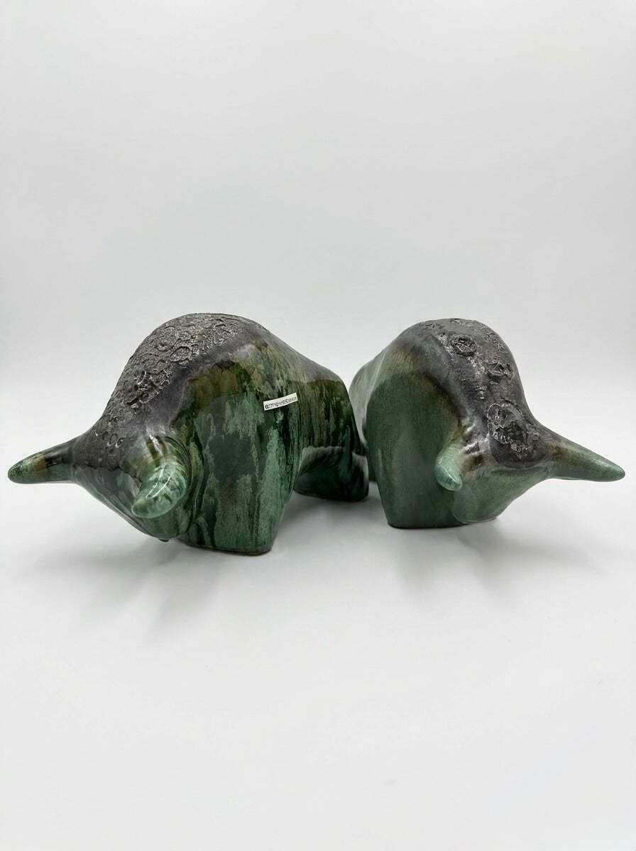 photo for sale Otto Keramik Classic Ceramic Bull West German Pottery Fat Lava