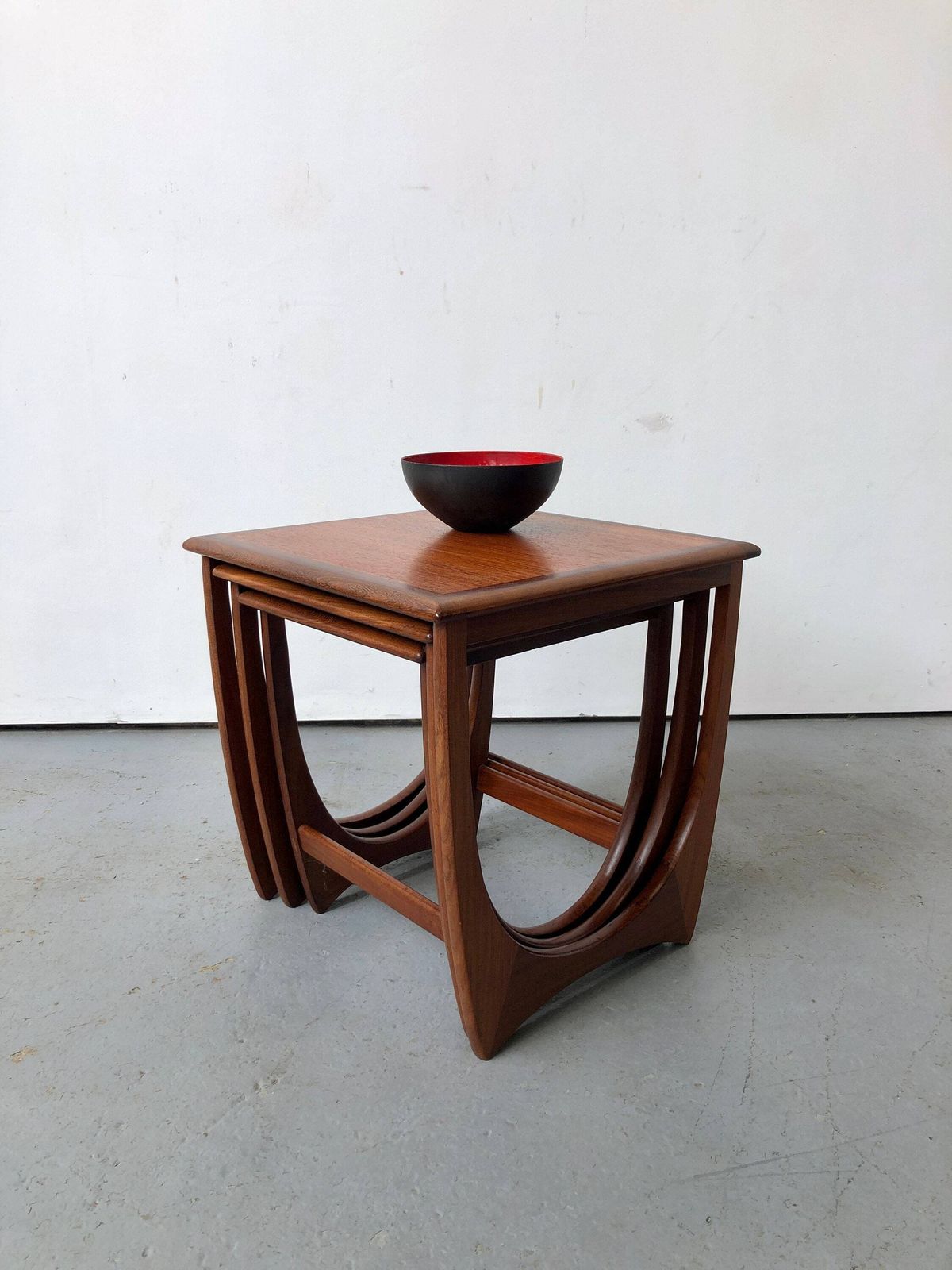 Vintage G Plan Teak Astro Fresco Nest Of Tables. Danish Retro Mid Century photo Furniture