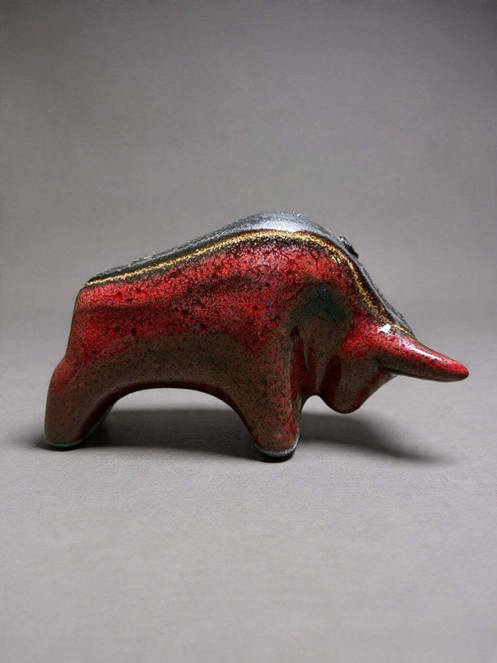 Otto Keramik Classic Ceramic Bull West German Pottery Fat Lava photo 125.0