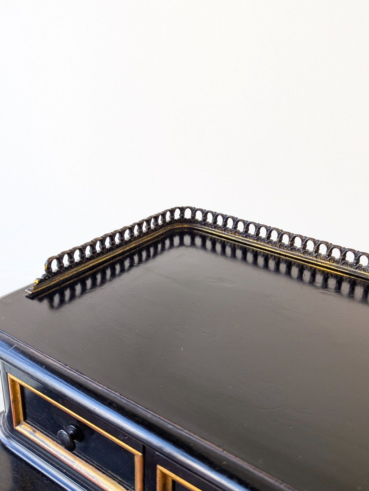 Antique Victorian Ebonised Bonheur Du Jour C.1870 photo 1145.0