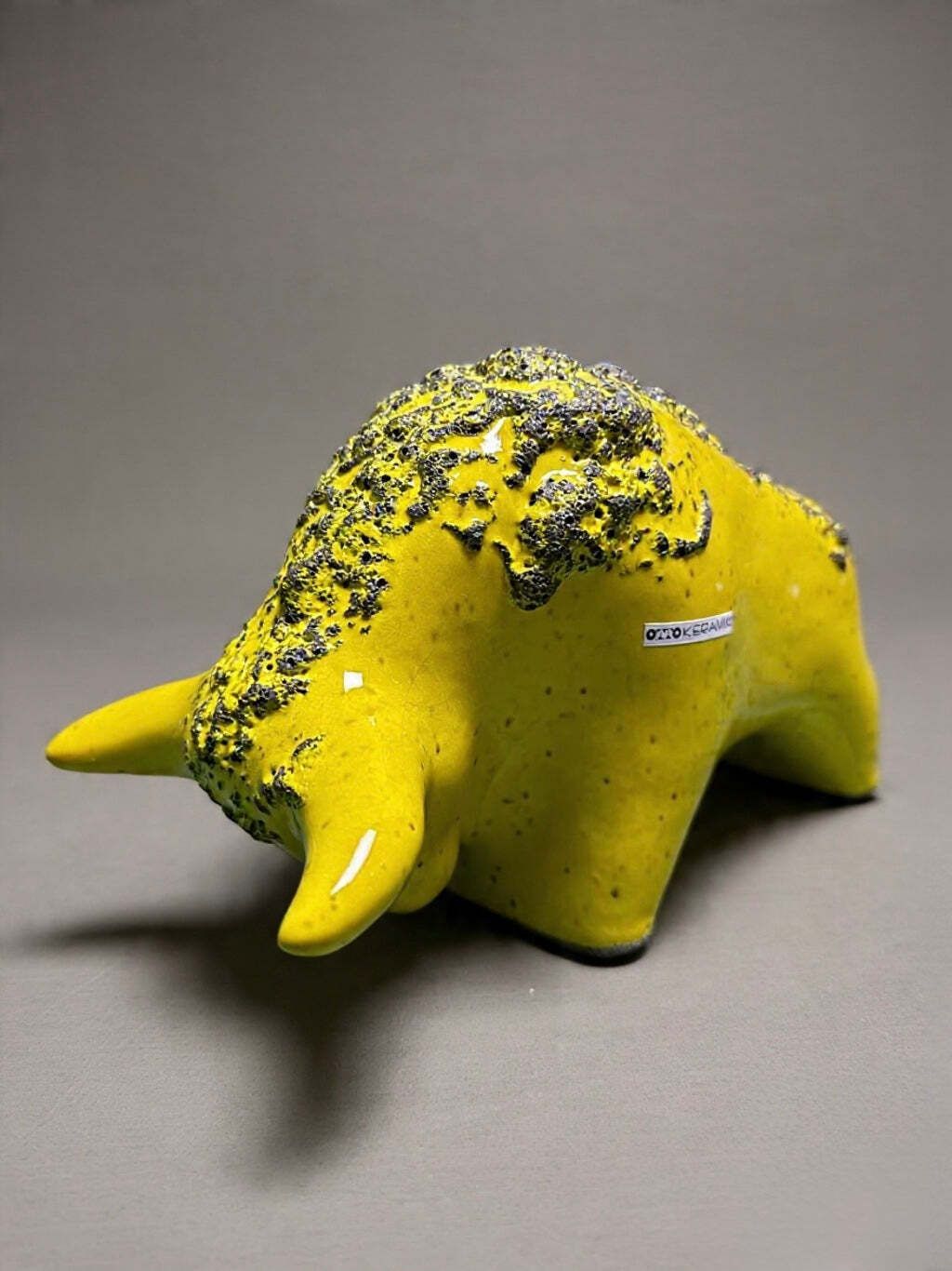Otto Keramik Classic Ceramic Bull West German Pottery Fat Lava photo for sale