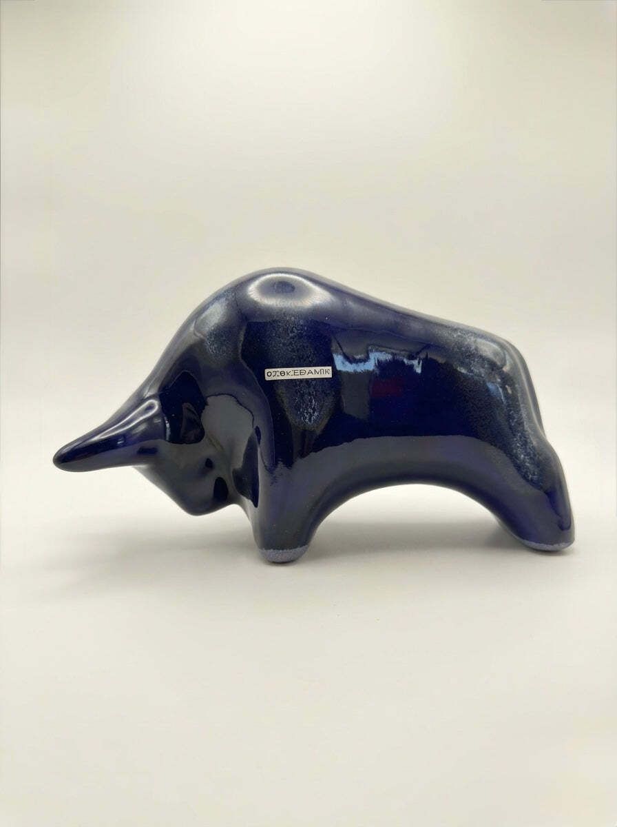 Otto Keramik Classic Ceramic Bull West German Pottery Fat Lava