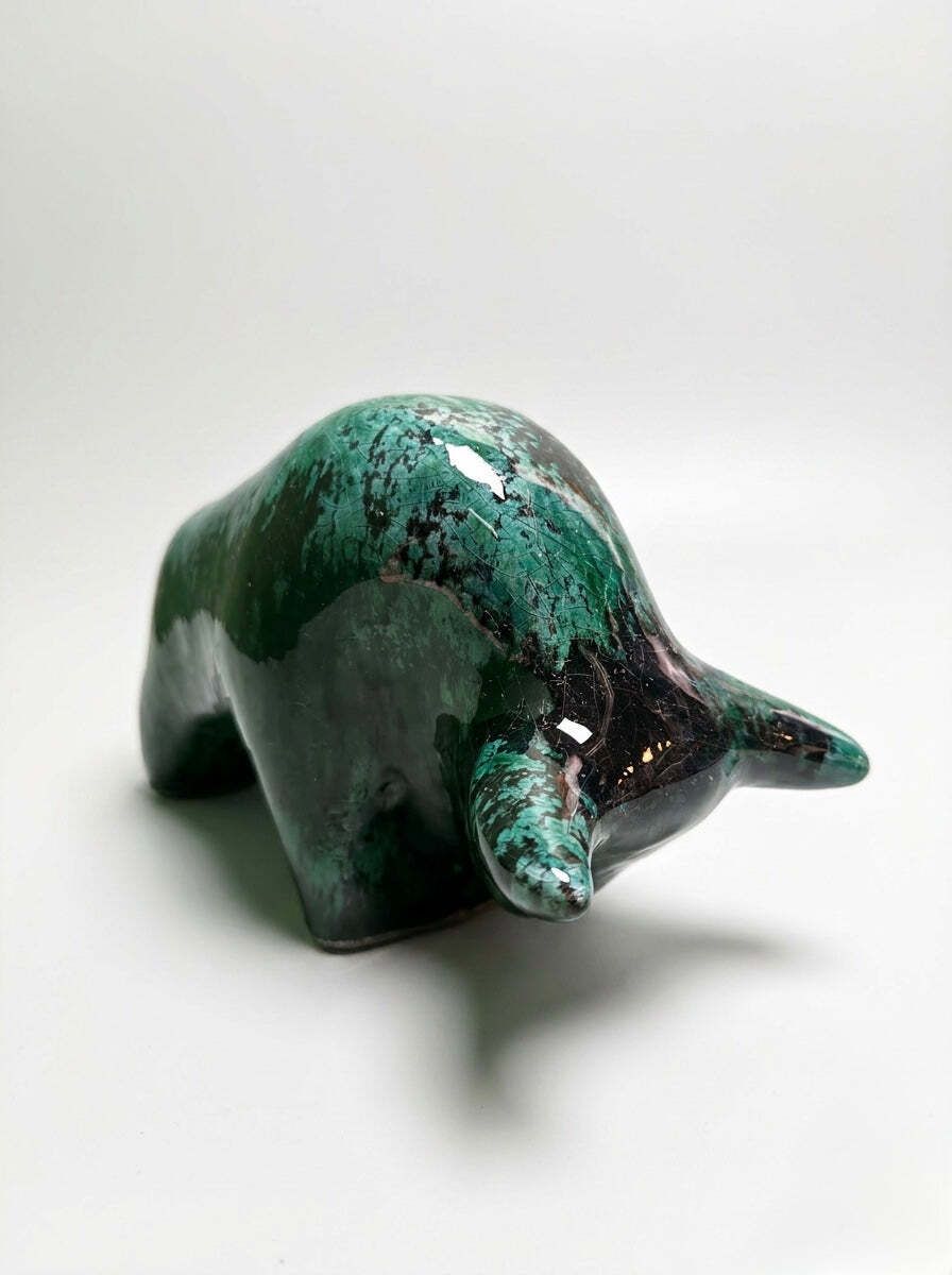 Otto Keramik Classic Ceramic Bull West German Pottery Fat Lava photo 125.0