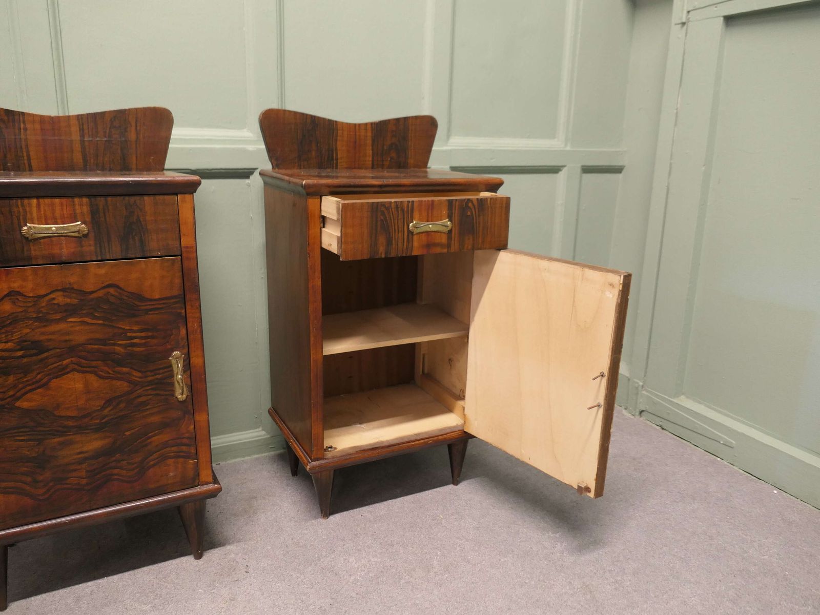 A Pair Of Stylish Italian Painted Bedside Cupboards A Good Stylish Pair Of Painted Bedsid photo Furniture