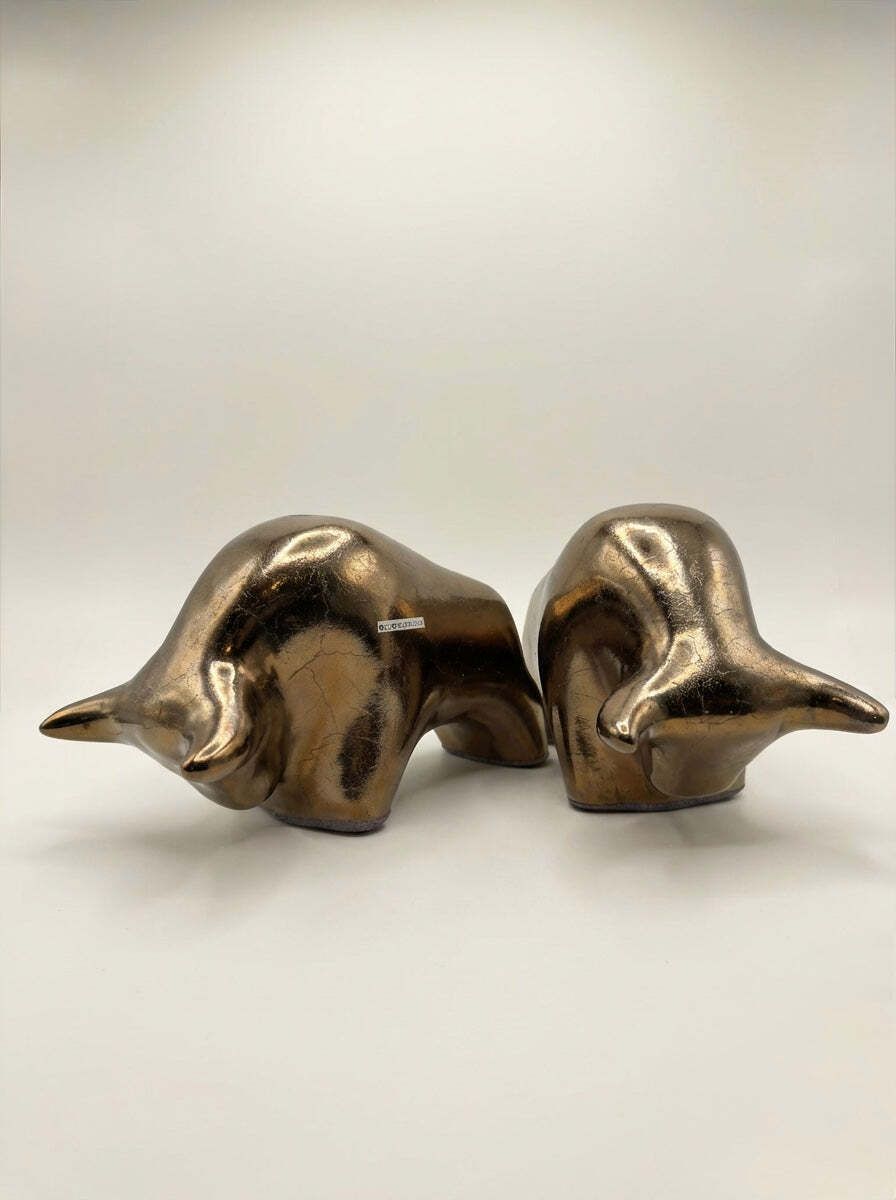 photo for sale Otto Keramik Classic Ceramic Bull West German Pottery Fat Lava