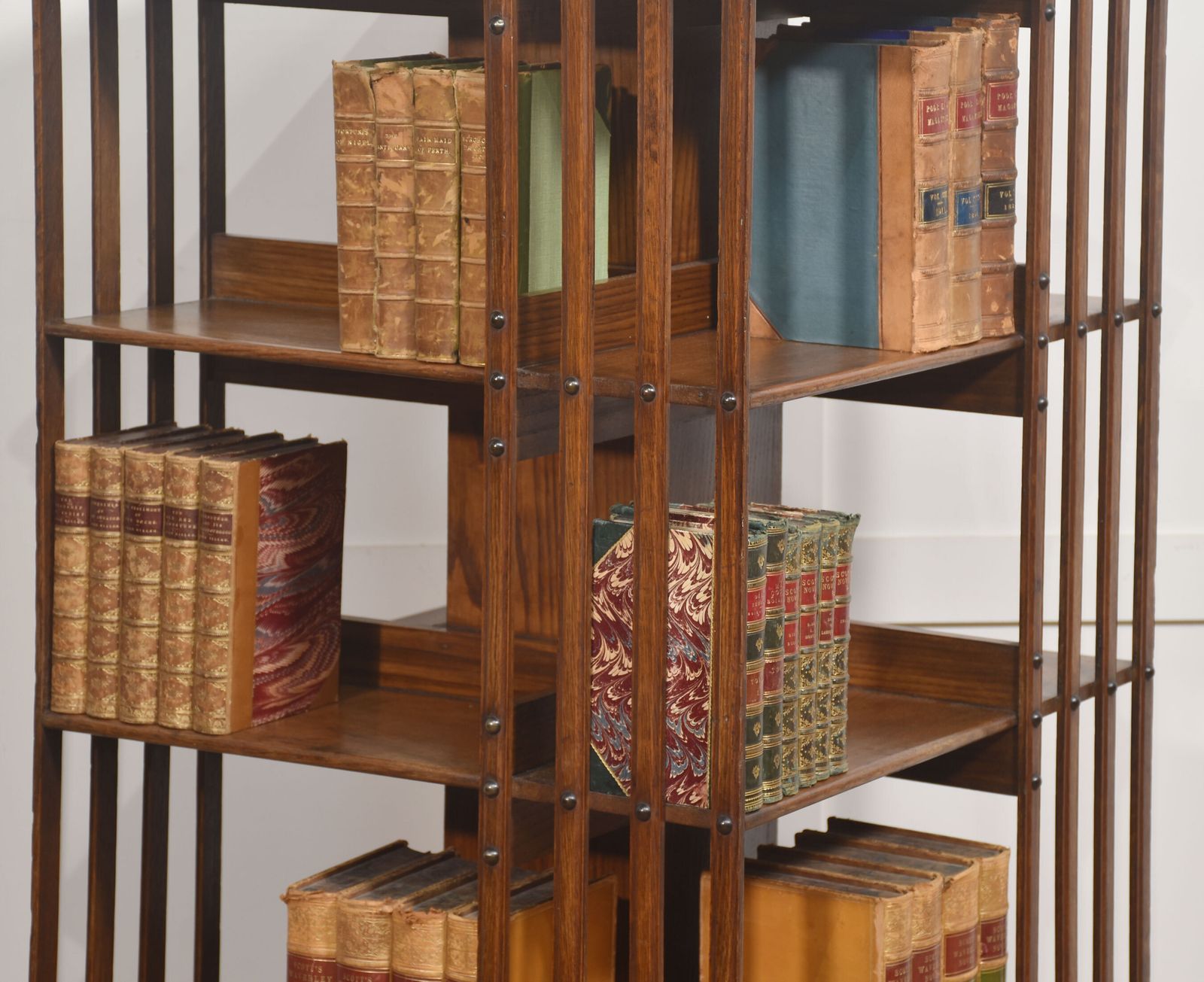 Furniture Late 19th Century Oak Revolving Bookcase By Trubner & Co photo