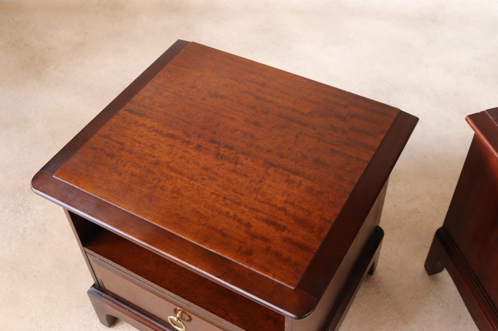 photo buy Vintage Pair Of Stag Minstrel Bedside Cabinets / Tables