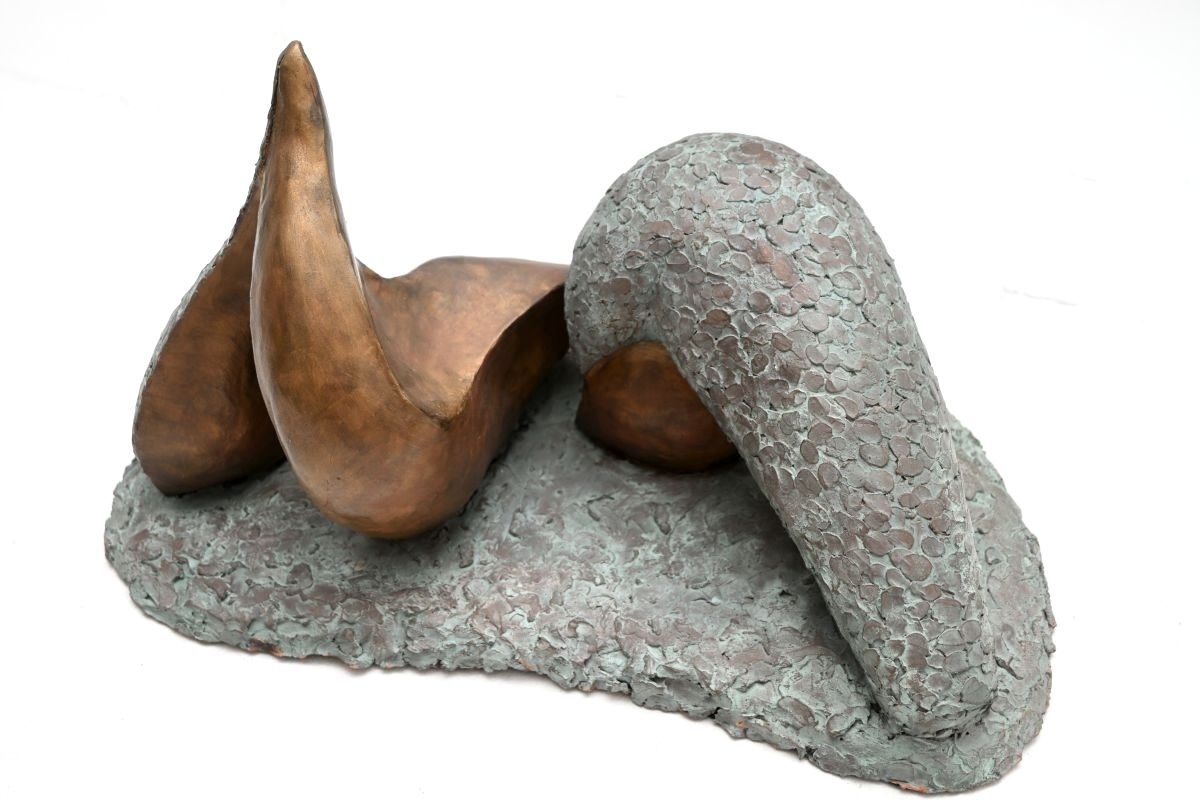 Vintage Abstract Female Form Sculpture By A. Altmann photo vinterior