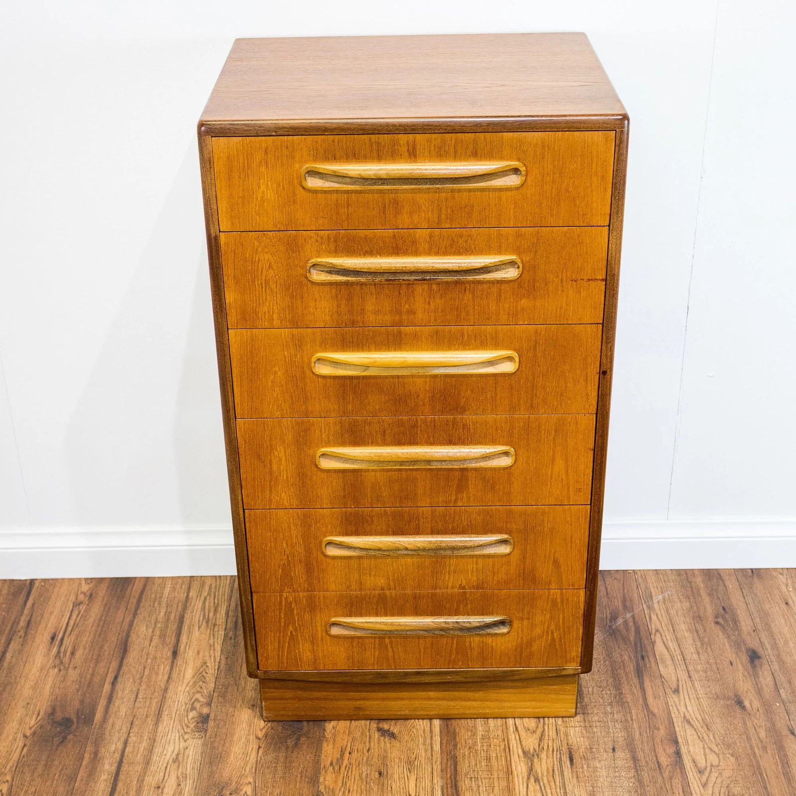 G Plan Fresco Teak 6 Drawer Tallboy By V.B. Wilkins photo vintage