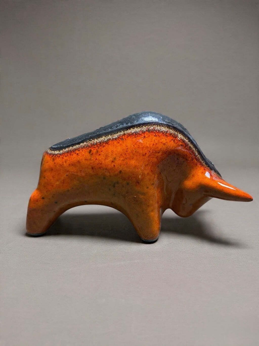 Otto Keramik Classic Ceramic Bull West German Pottery Fat Lava photo buy