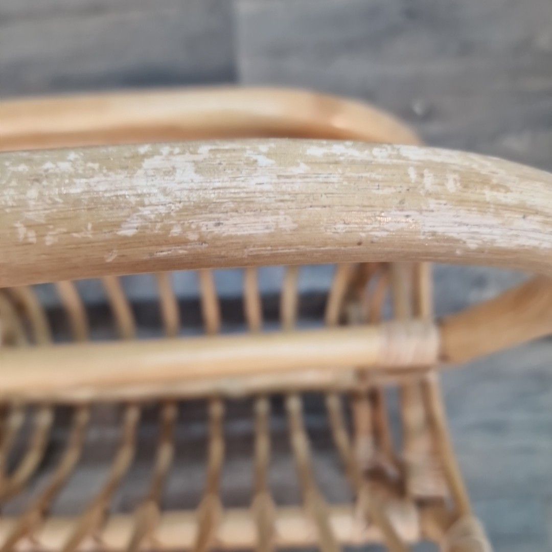 Vintage Bamboo Magazine Rack Rattan Newspaper Holder Boho Retro Mid Century Mcm photo vinterior