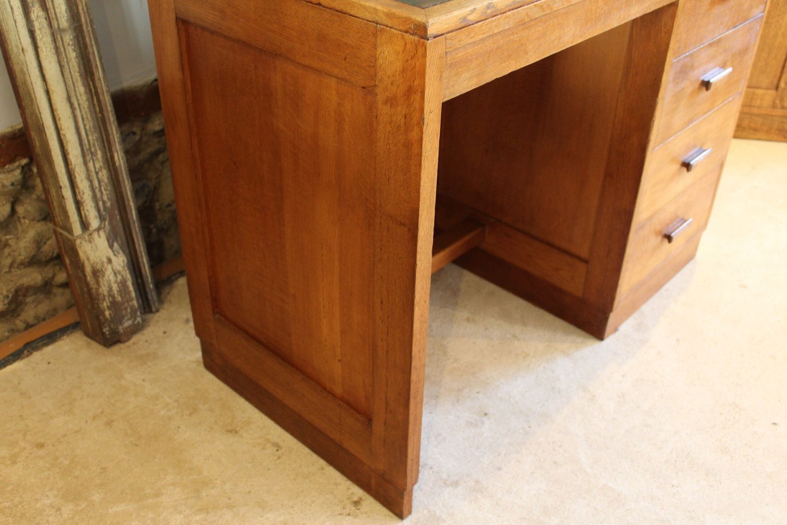 Heals Oak Desk Voysey Family Arts And Crafts C1920 photo vintage