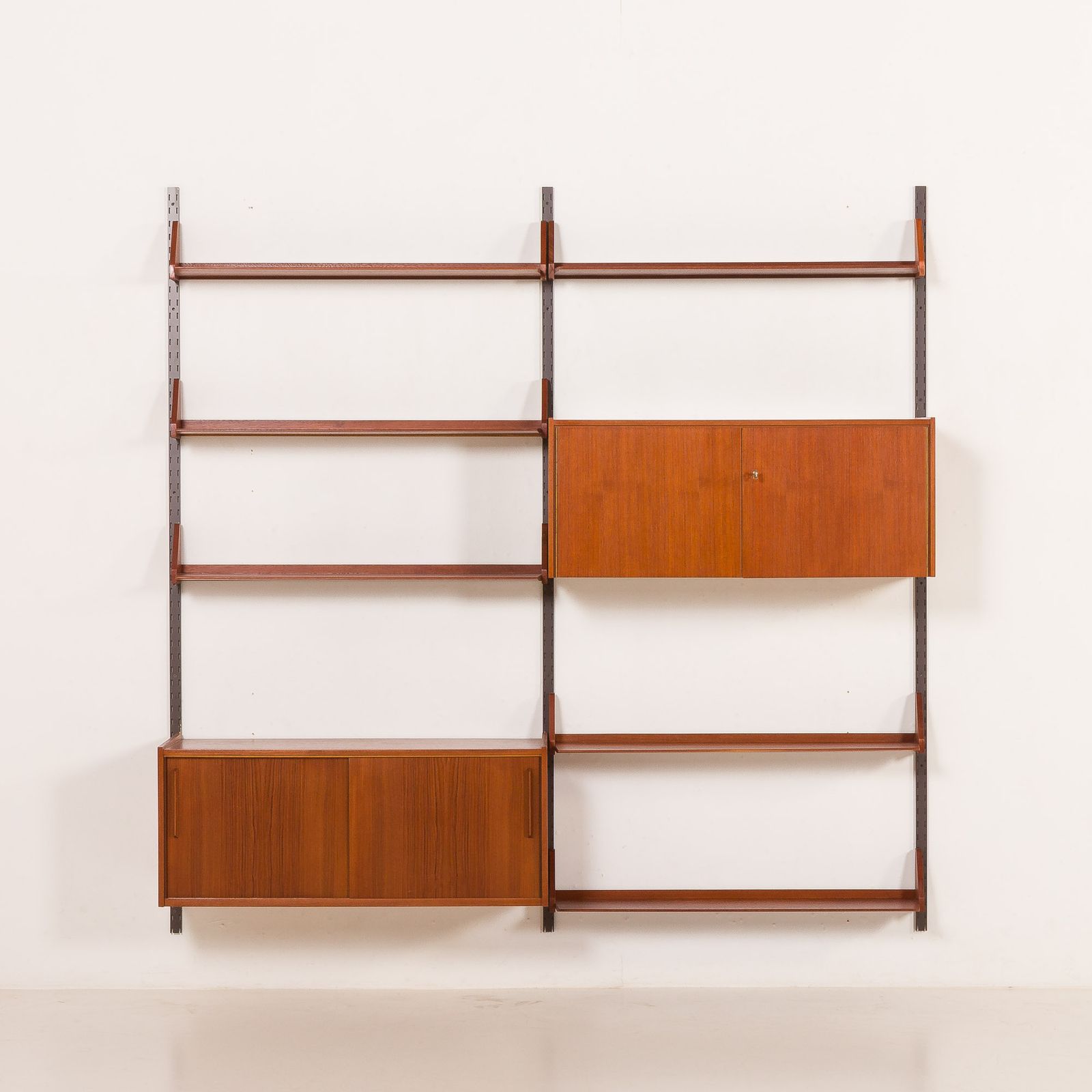 Mid Century Teak Wall Unit By Dieter Reinhold For Wk Möbel, Germany, 1960s photo for sale