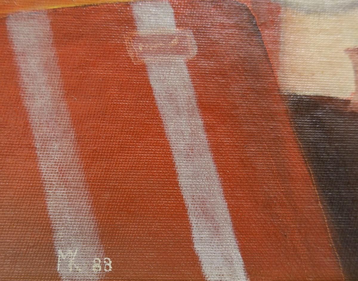 Miroslav Krofián "La Victoire De L'idéologie" Contemporary Painting    Czechia photo vintage
