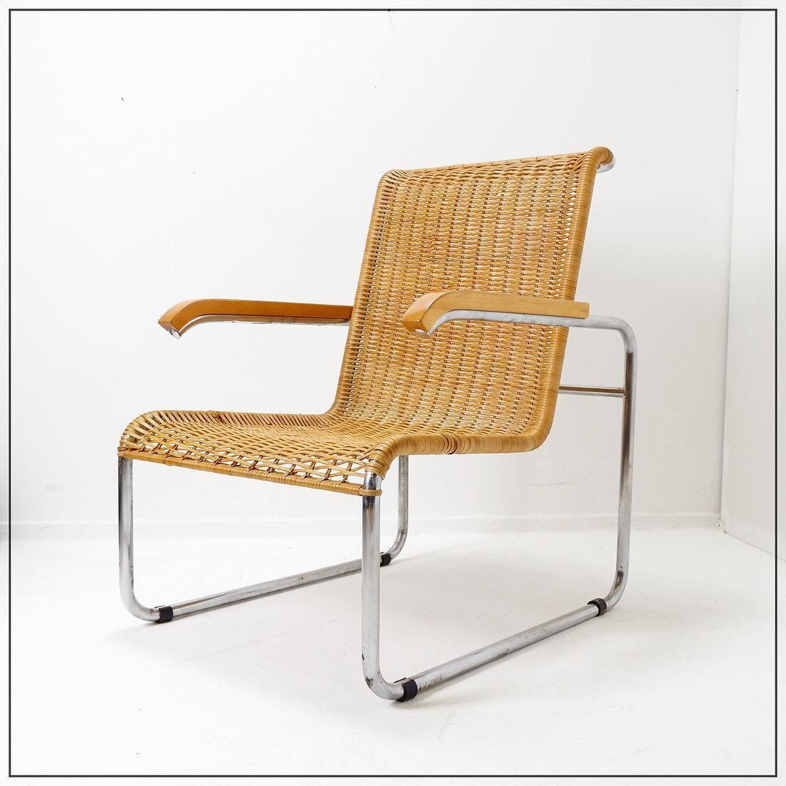 photo furniture Armchair In The Style Of Breuer For Thonet   Circa 1990