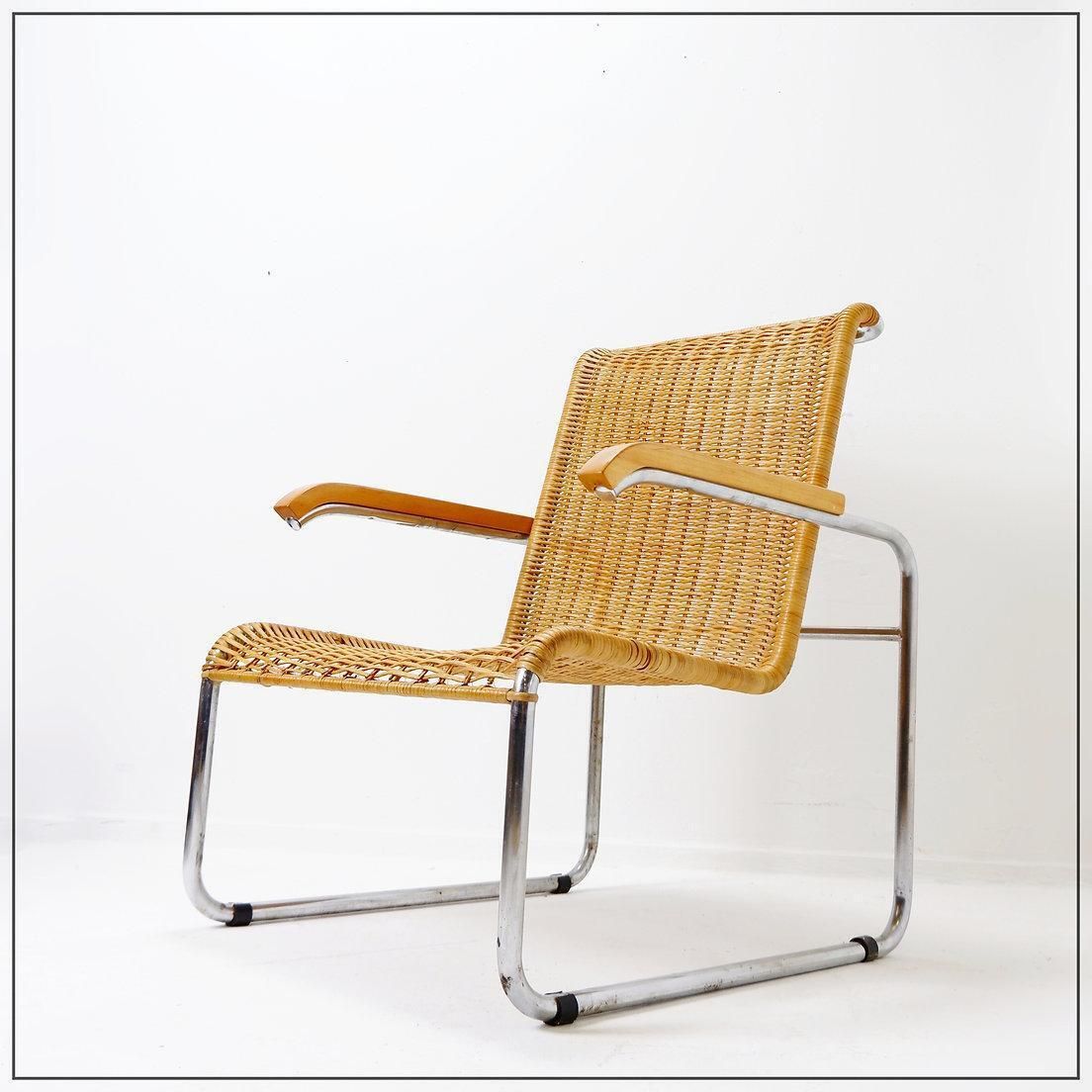 1328.0 Armchair In The Style Of Breuer For Thonet   Circa 1990 photo