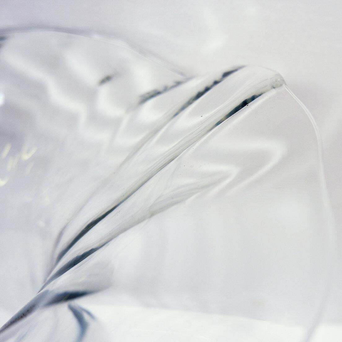 photo for sale Transparent Glass Vase Attributed To Peill & Putzler   Circa 1970