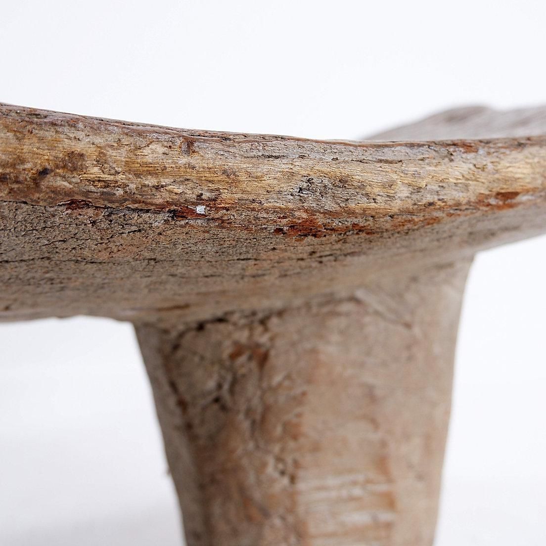 "Lobi" African Tripod Wooden Stool From Burkina Faso photo Furniture