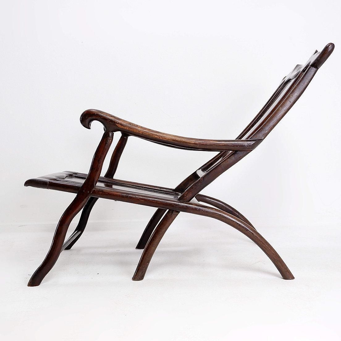19th Century Chinese Moon Gazing Lounge Chair photo furniture