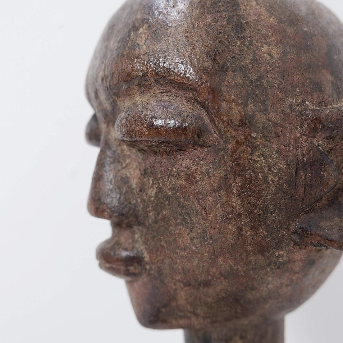 African Carved Wooden Statue, Tribal Art From Congo, 20th Century photo Art